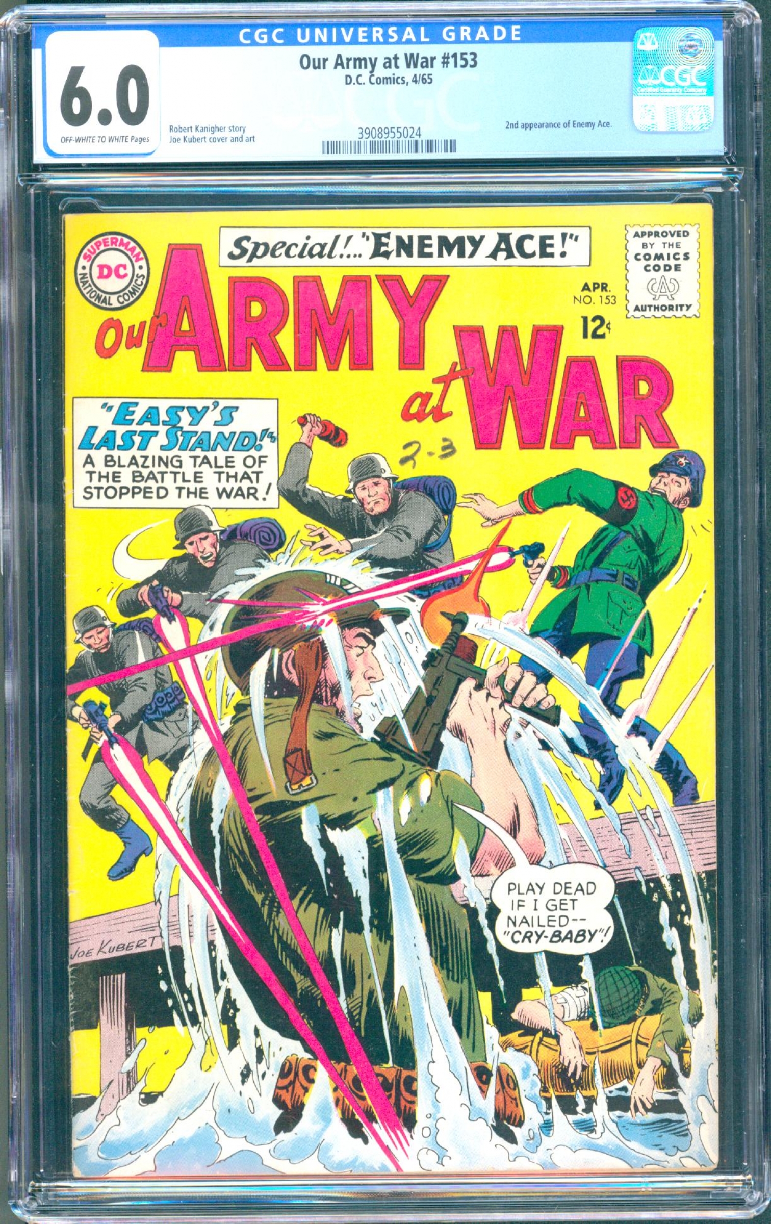 Our Army at War #153 CGC 6.0 ow/w