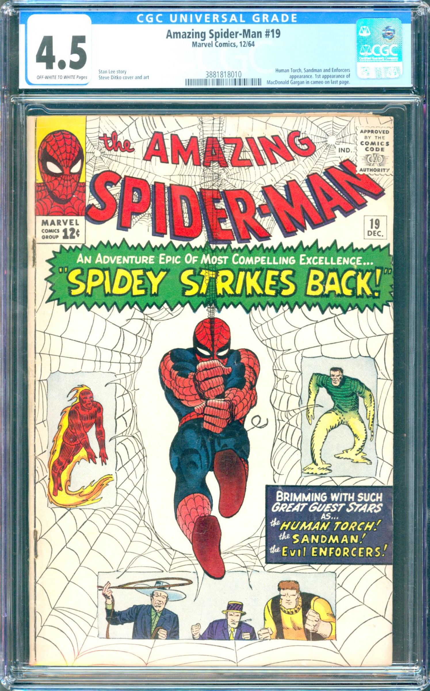 Amazing Spider-Man #19 CGC 4.5 ow/w
