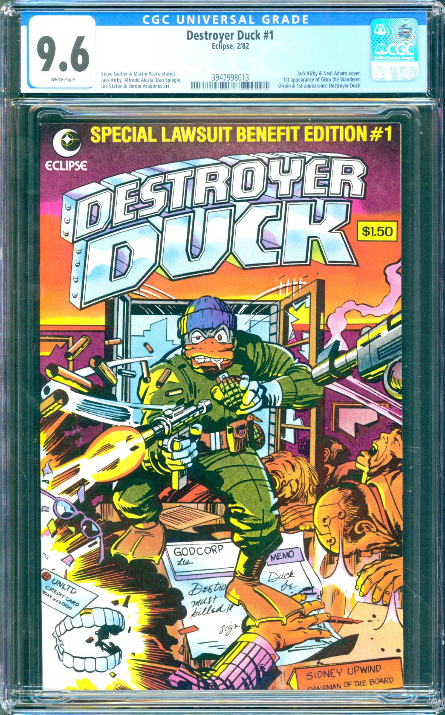 Destroyer Duck #1 CGC 9.6 w