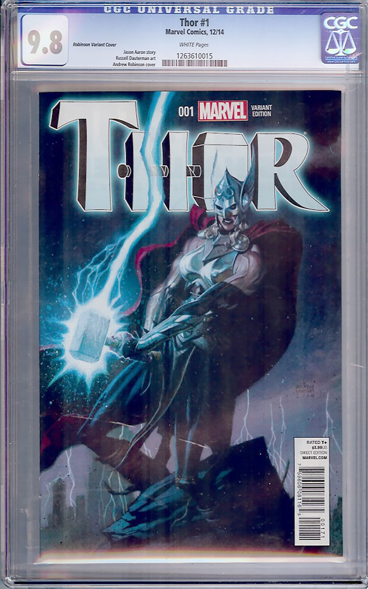 Thor #1 CGC 9.8 w Robinson Variant Cover