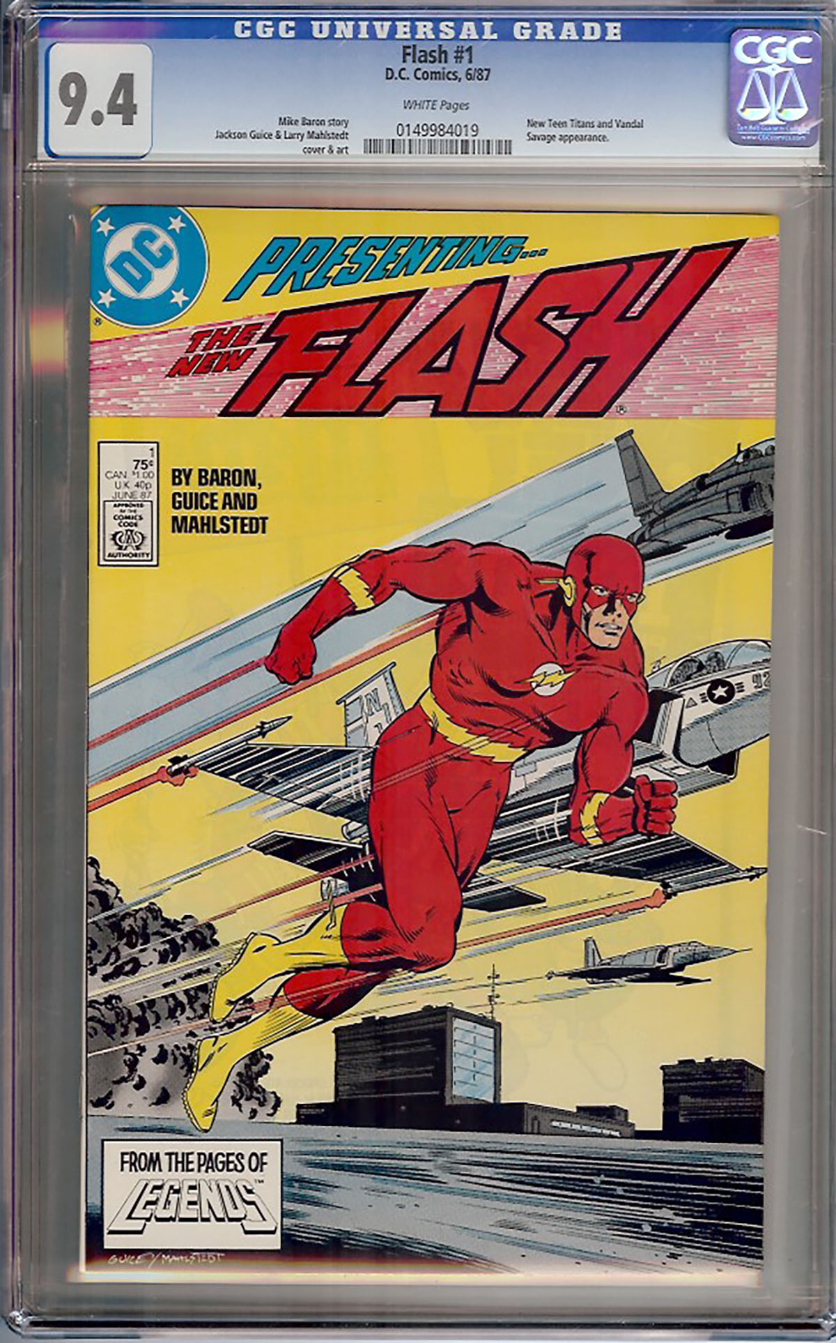 Flash #1 CGC 9.4 w