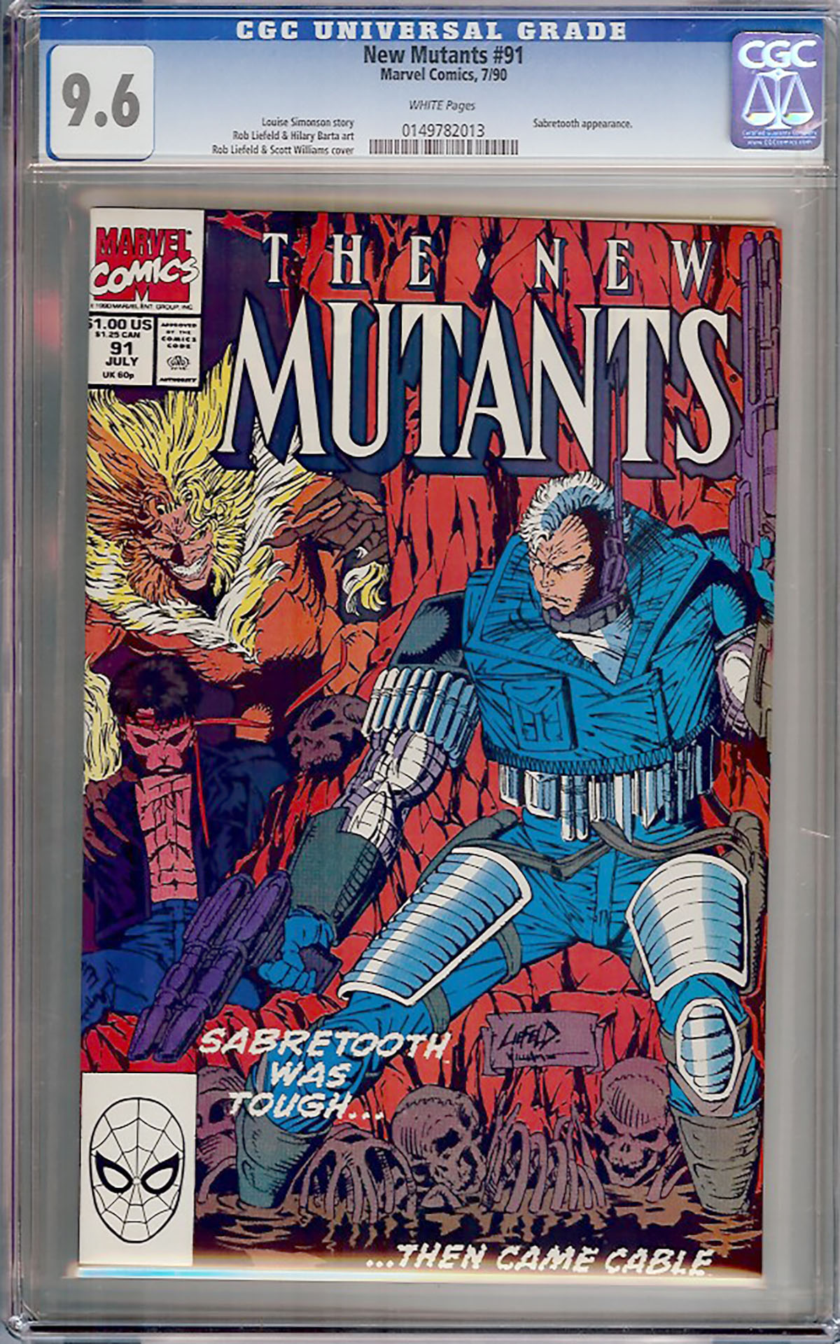 New Mutants #91 CGC 9.6 w