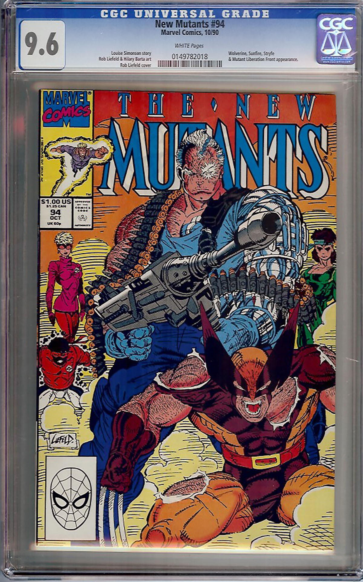 New Mutants #94 CGC 9.6 w