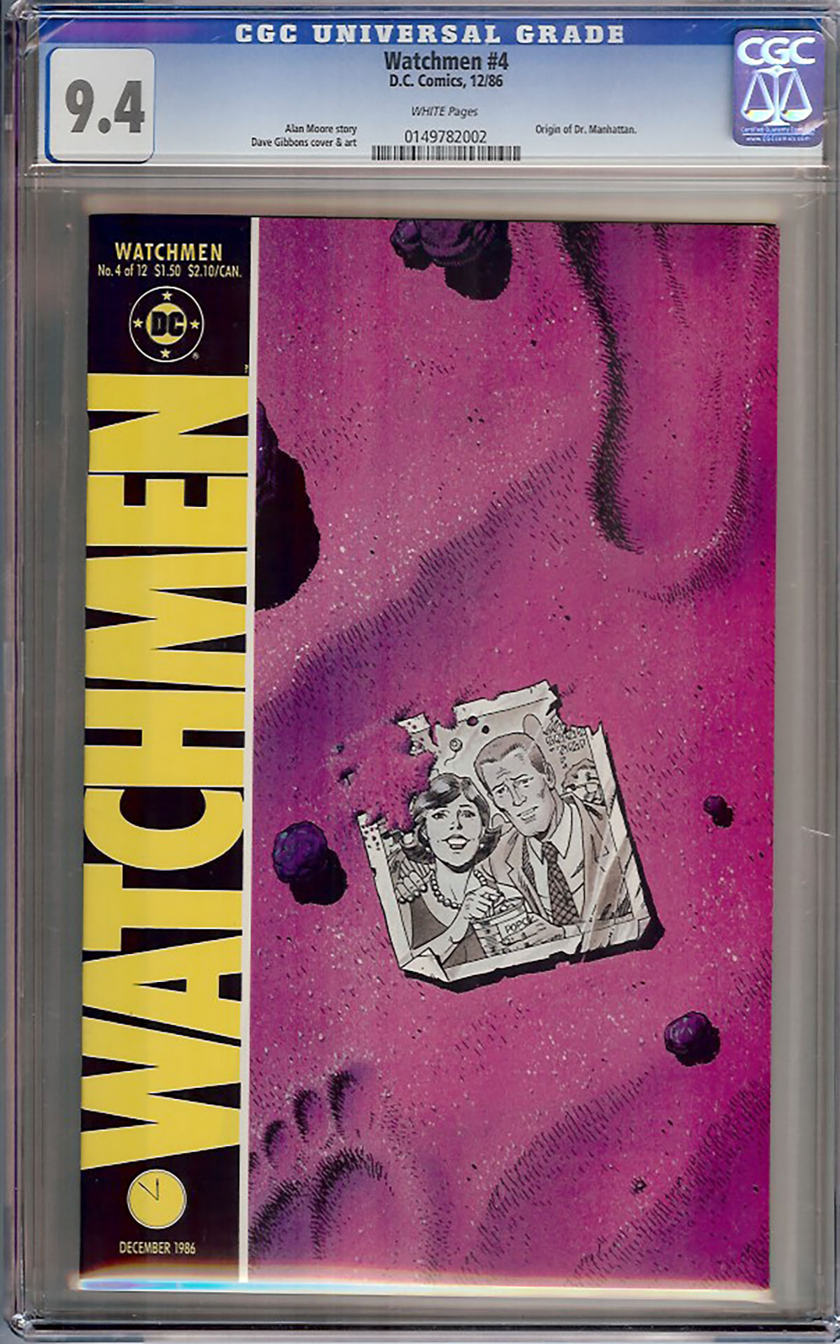 Watchmen #4 CGC 9.4 w