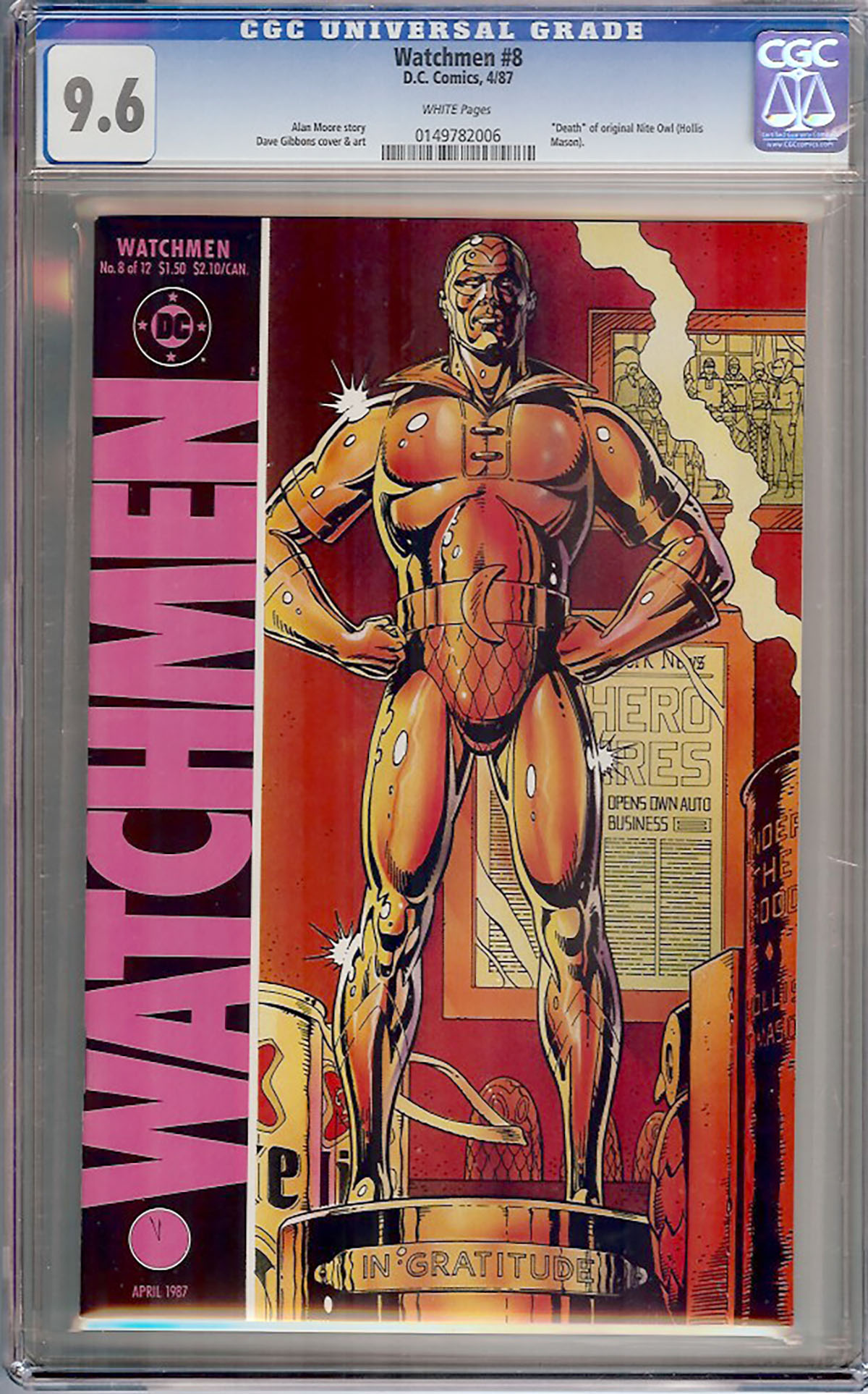Watchmen #8 CGC 9.6 w