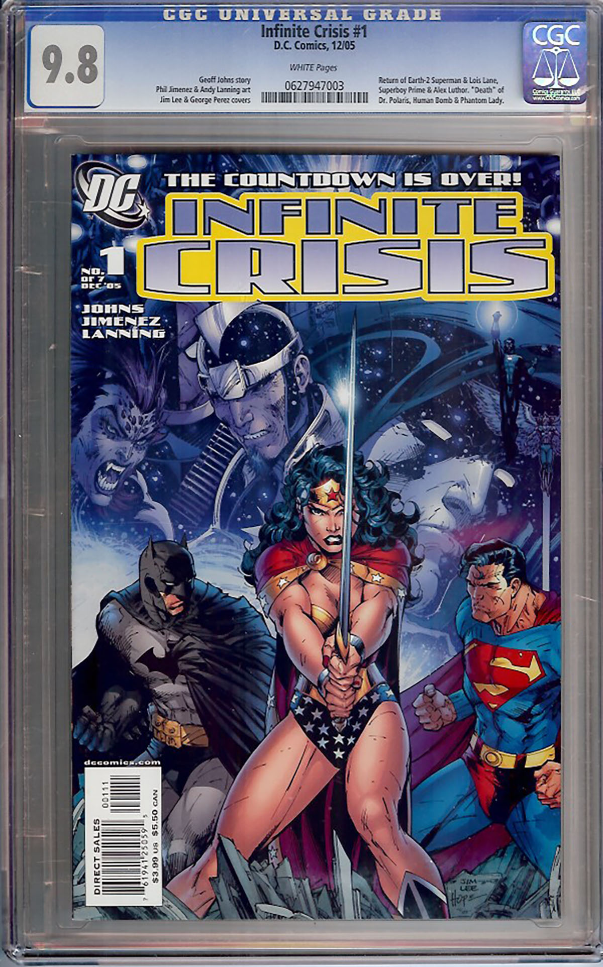 Infinite Crisis #1 CGC 9.8 w