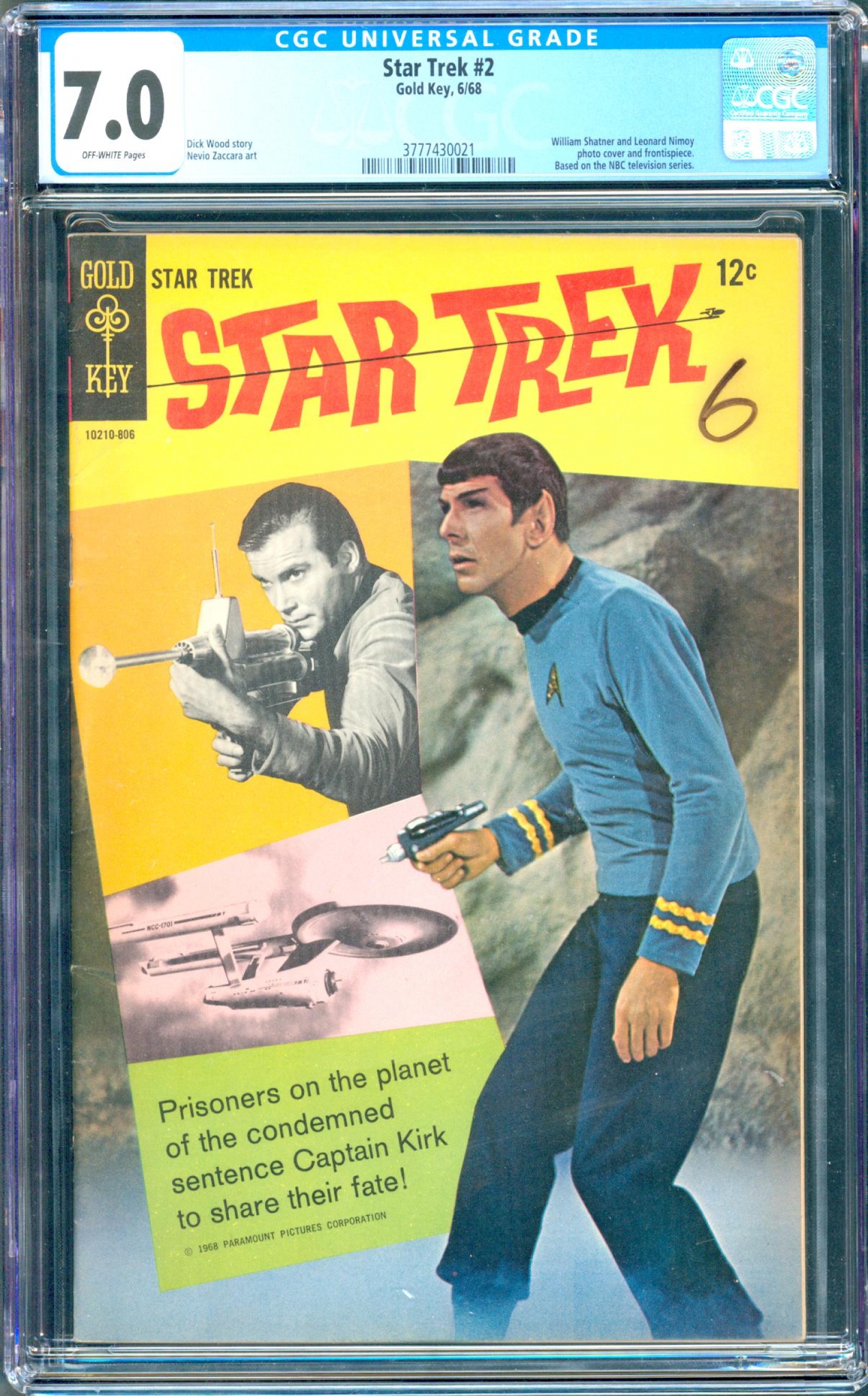 Star Trek #2 CGC 7.0 ow