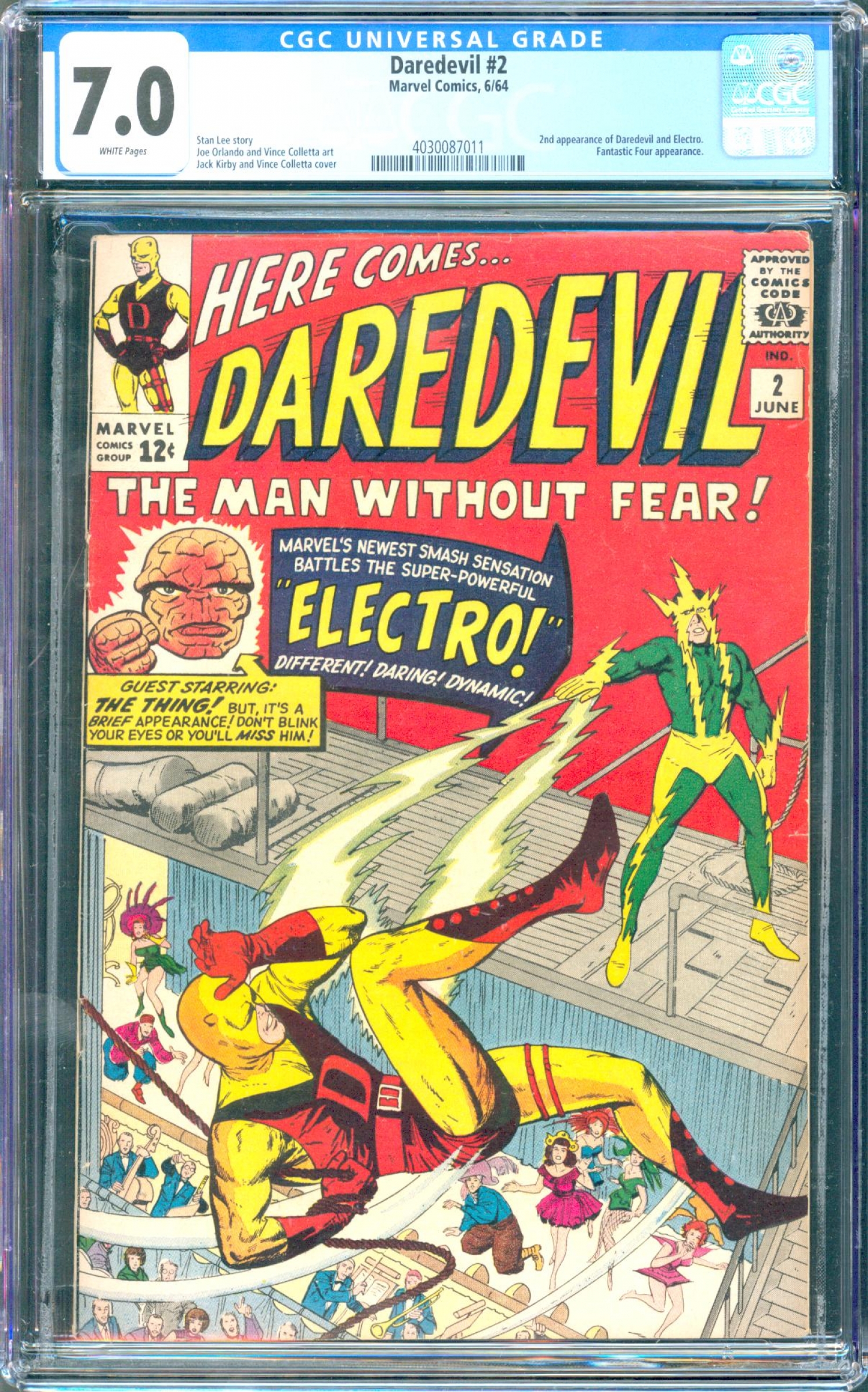 Daredevil #2 CGC 7.0 w