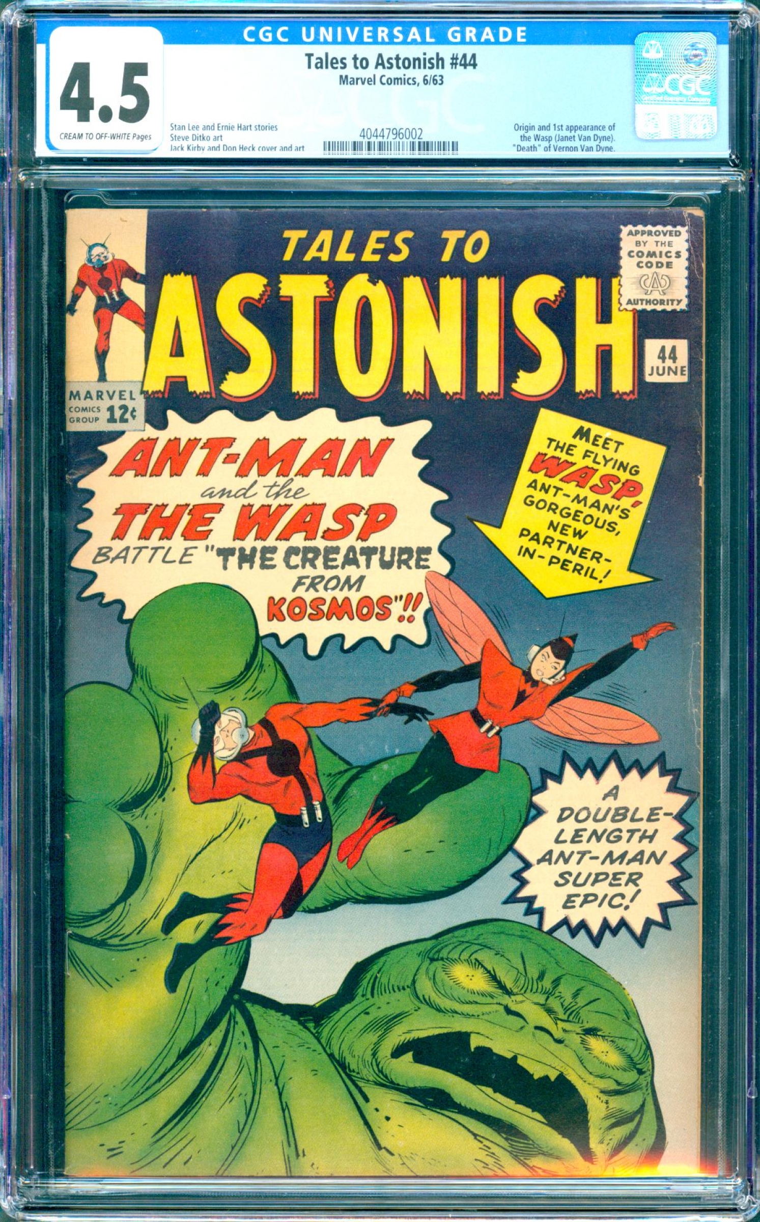 Tales to Astonish #44 CGC 4.5 cr/ow