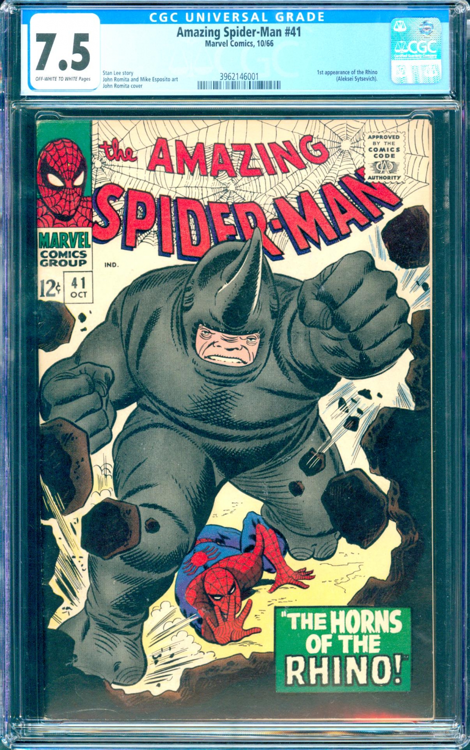 Amazing Spider-Man #41 CGC 7.5 ow/w