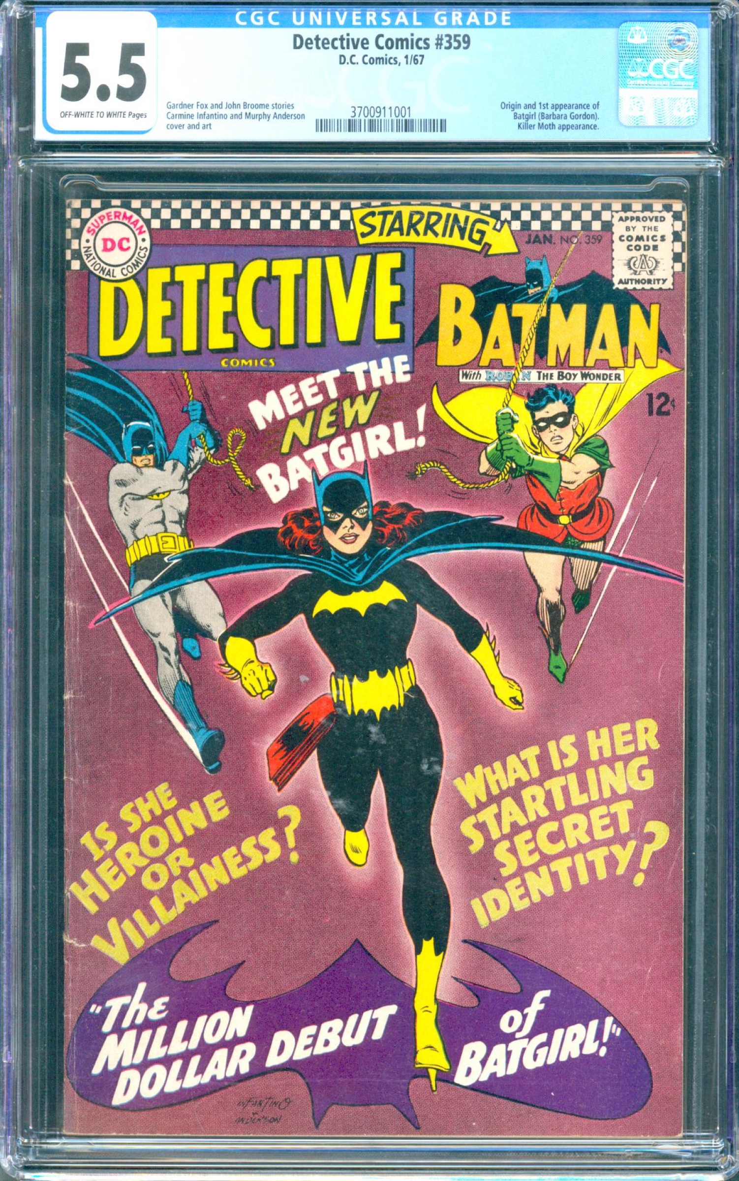 Detective Comics #359 CGC 5.5 ow/w