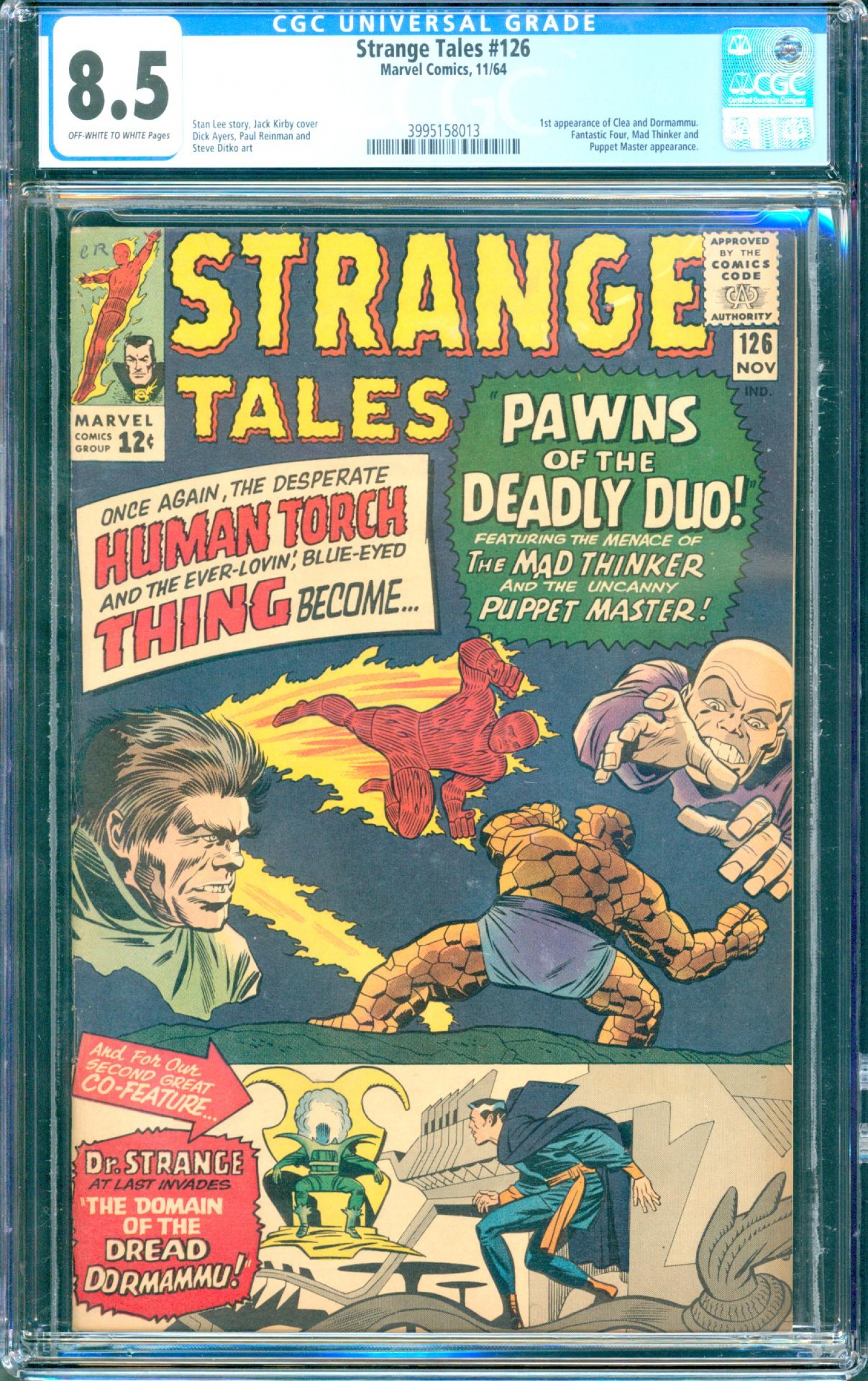 Strange Tales #126 CGC 8.5 ow/w
