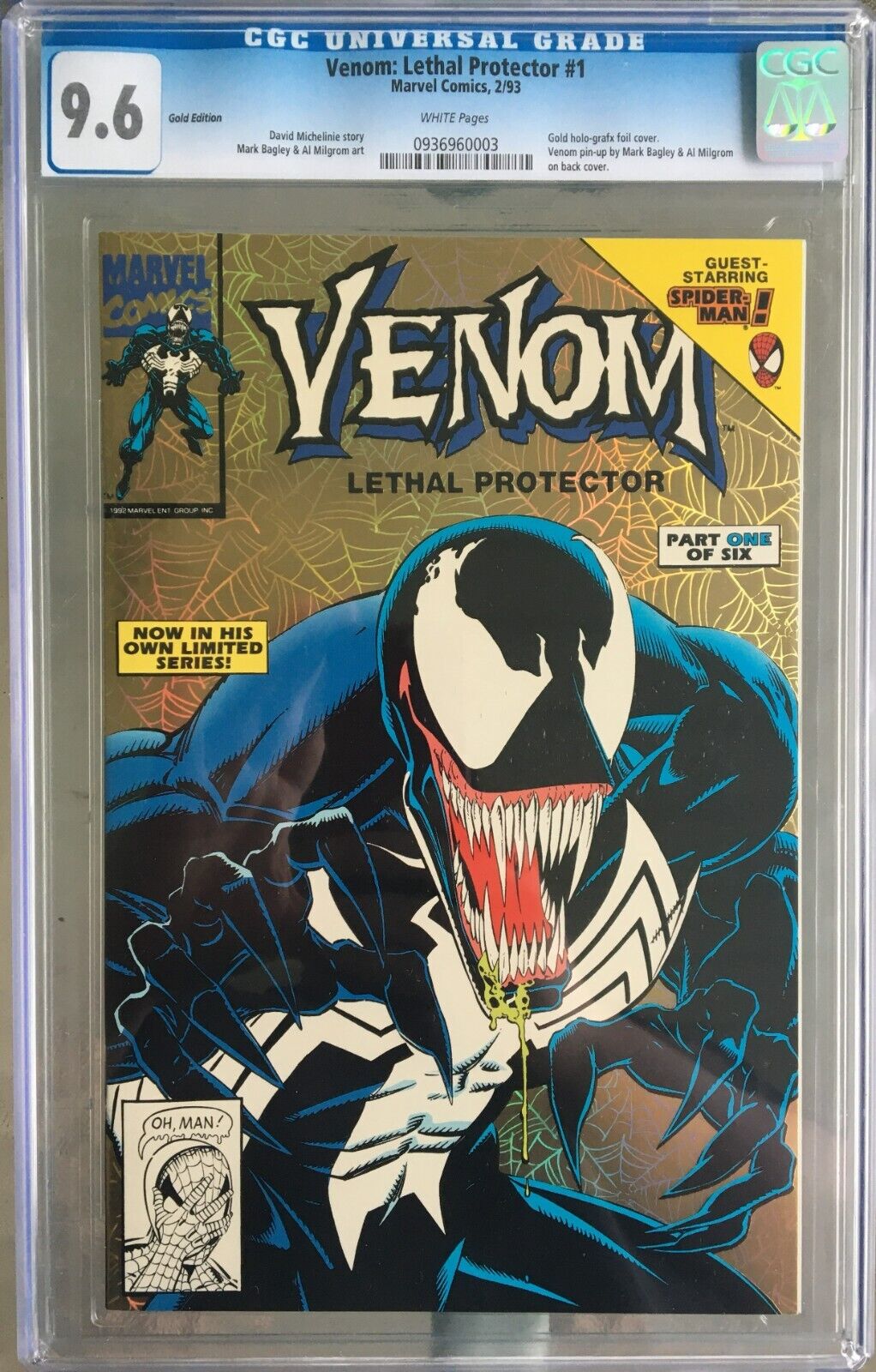Venom #1 CGC 9.6 w Gold Edition