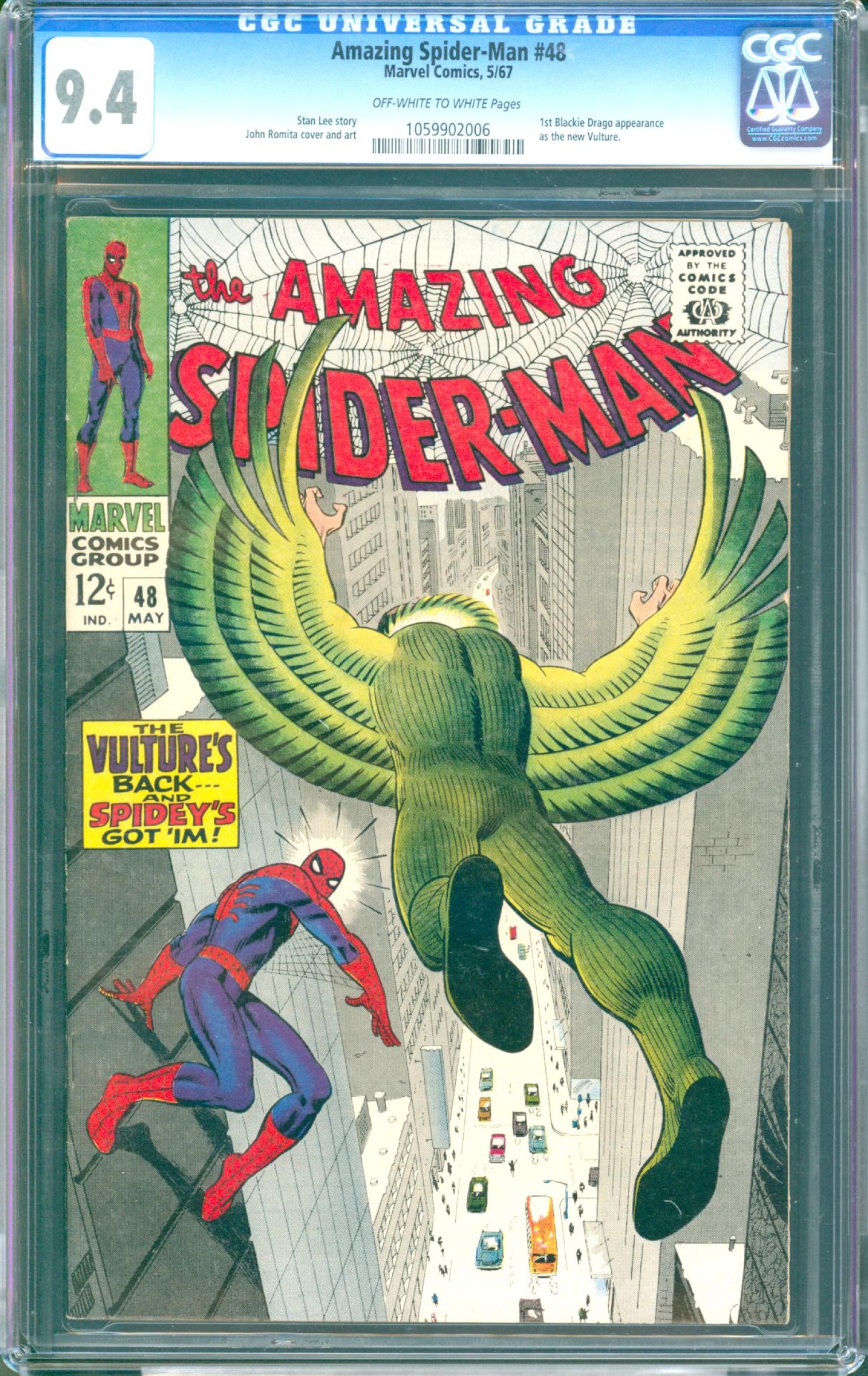Amazing Spider-Man #48 CGC 9.4 ow/w