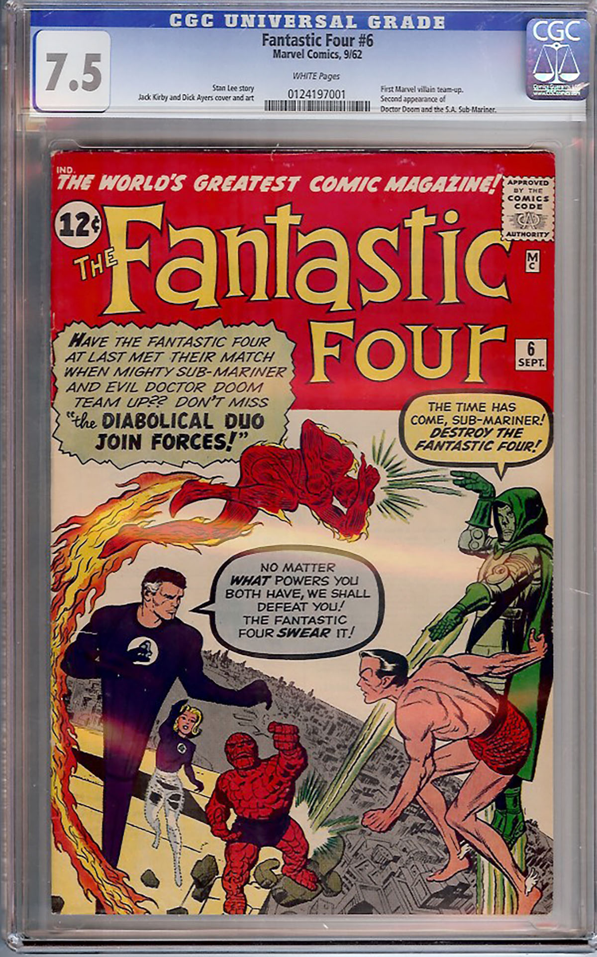 Fantastic Four #6 CGC 7.5 w Sid's Luncheonette