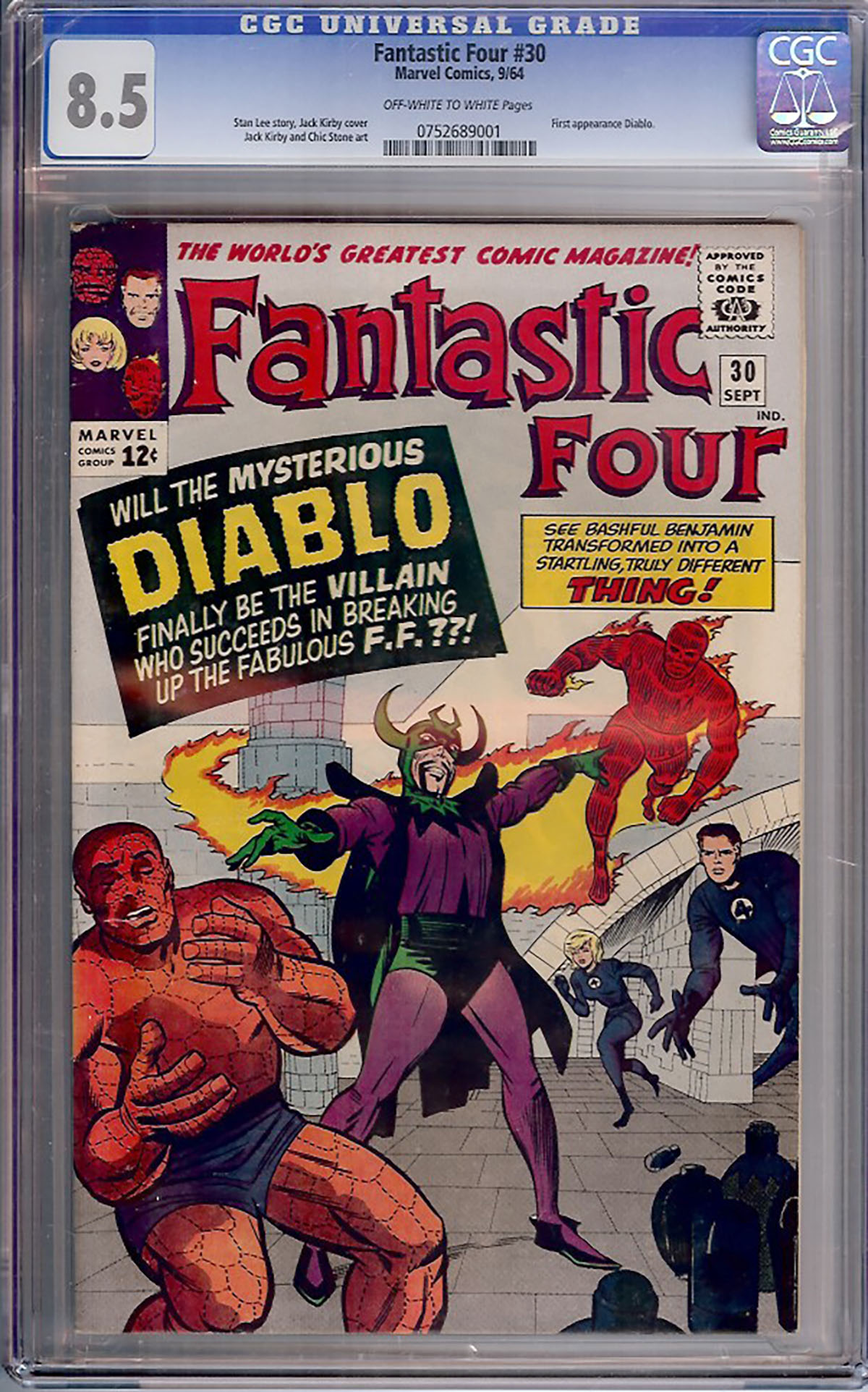 Fantastic Four #30 CGC 8.5 ow/w