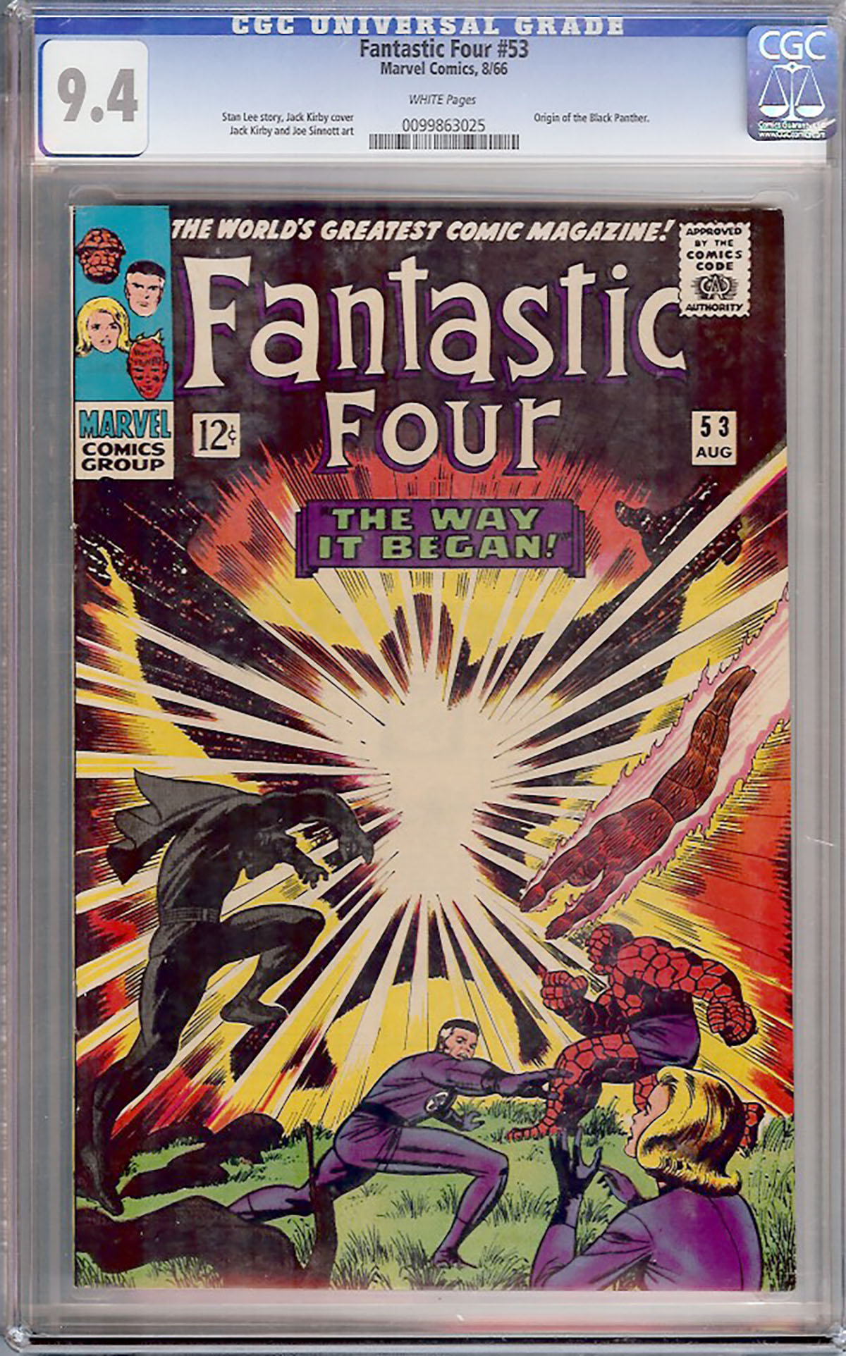 Fantastic Four #53 CGC 9.4 w