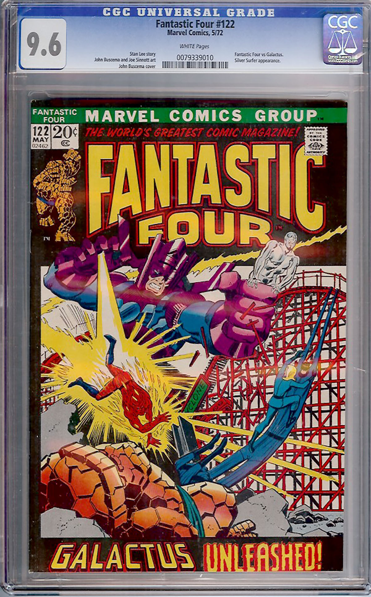 Fantastic Four #122 CGC 9.6 w