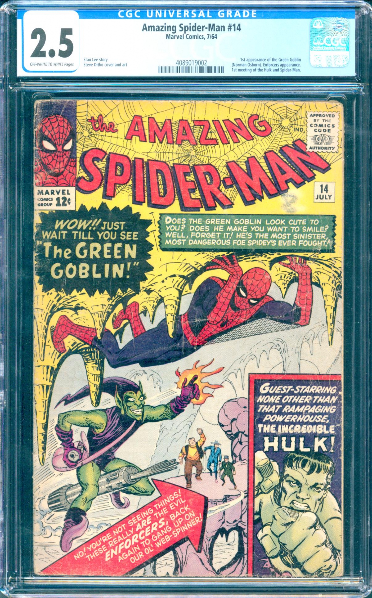 Amazing Spider-Man #14 CGC 2.5 ow/w