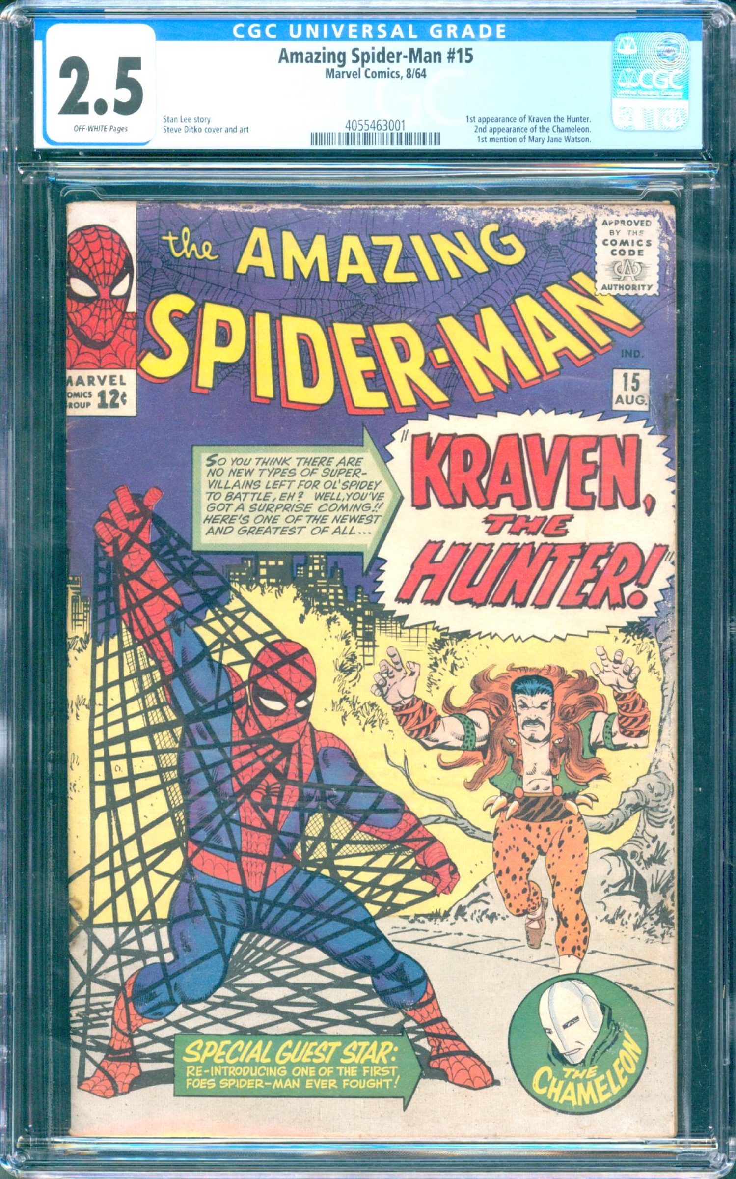 Amazing Spider-Man #15 CGC 2.5 ow