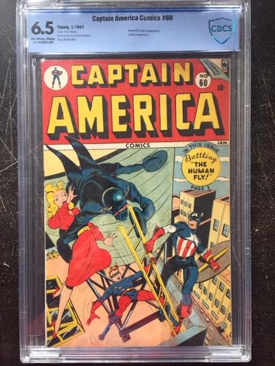 Captain America Comics #60 CBCS 6.5 ow/w