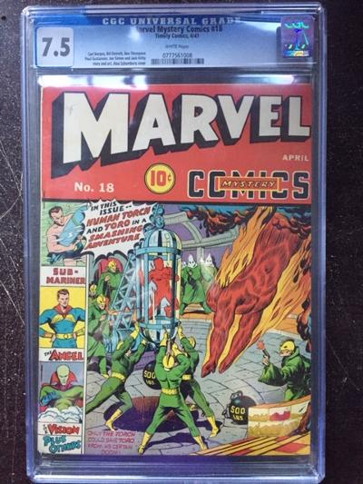 Marvel Mystery Comics #18 CGC 7.5 w