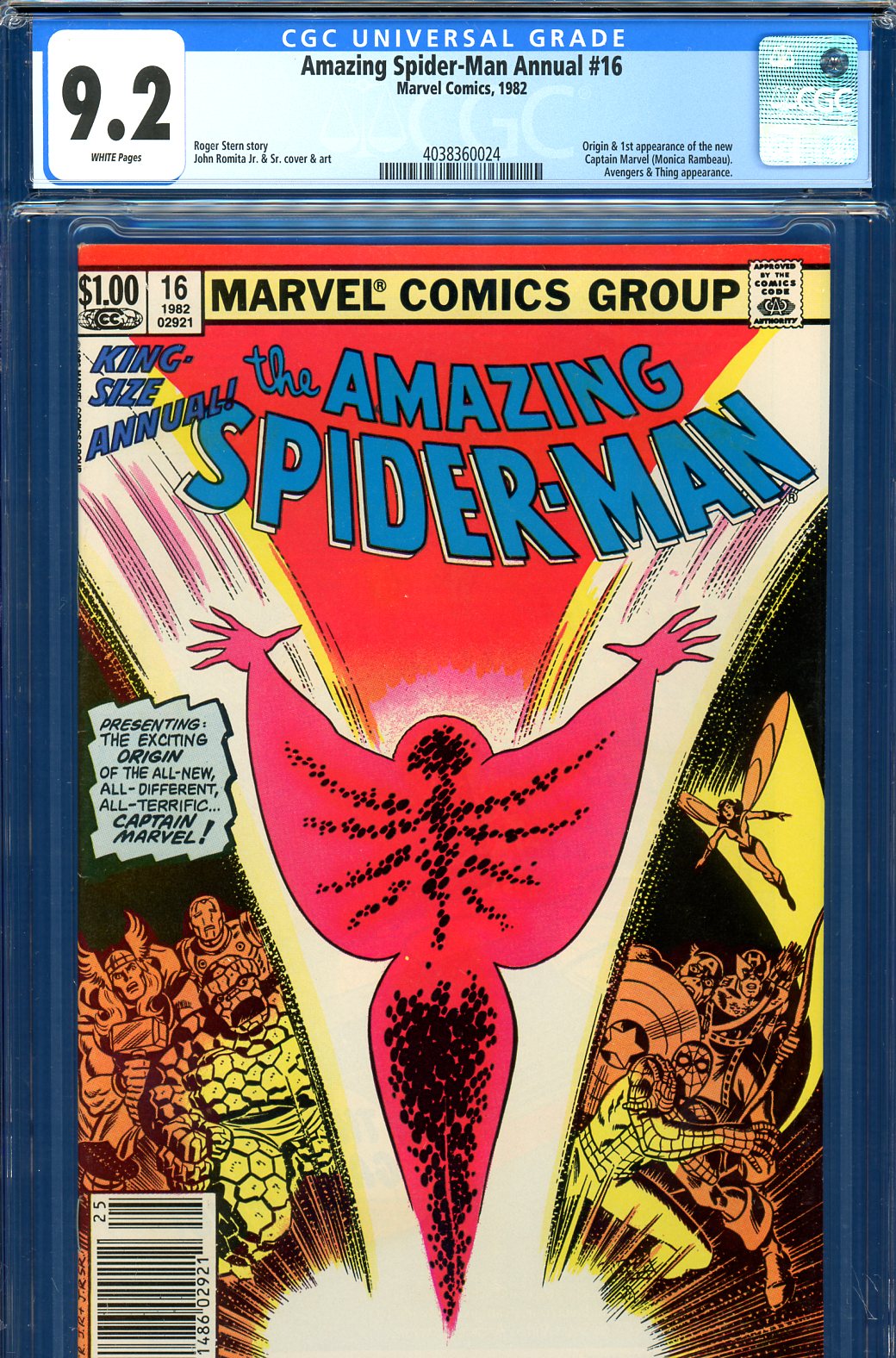 Amazing Spider-Man Annual #16 CGC 9.2 w Newsstand Edition