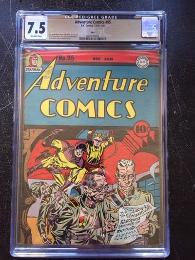 Adventure Comics #95 CGC 7.5 ow Ohio