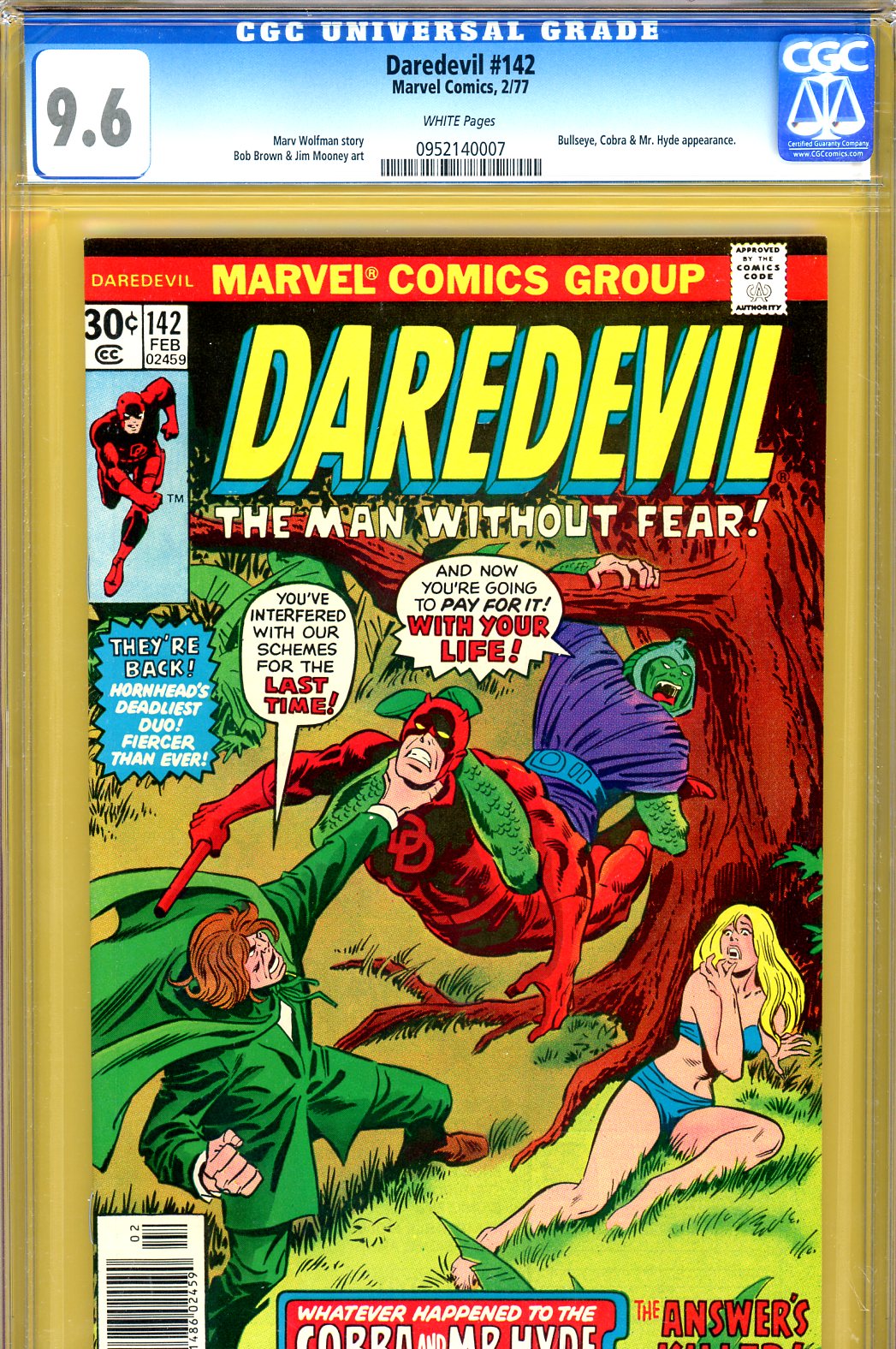 Daredevil #142 CGC 9.6 w