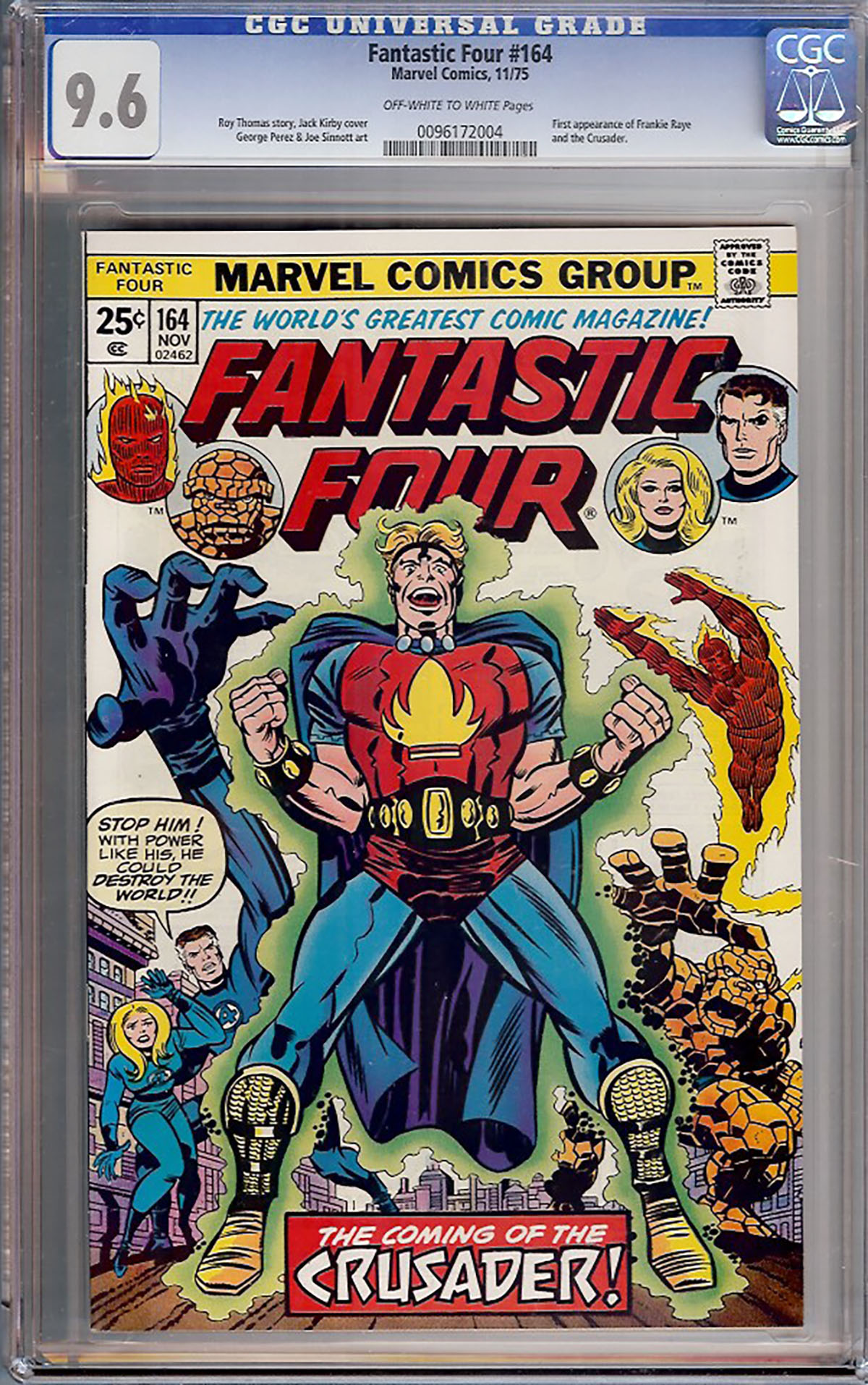 Fantastic Four #164 CGC 9.6 ow/w