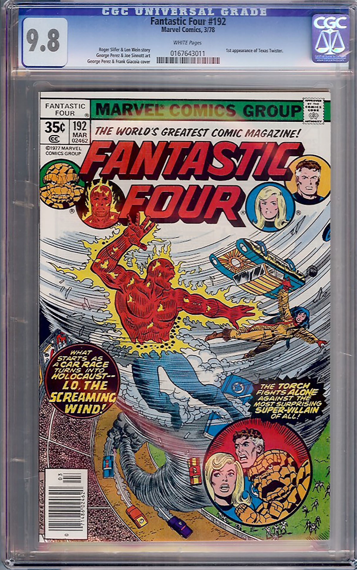 Fantastic Four #192 CGC 9.8 w