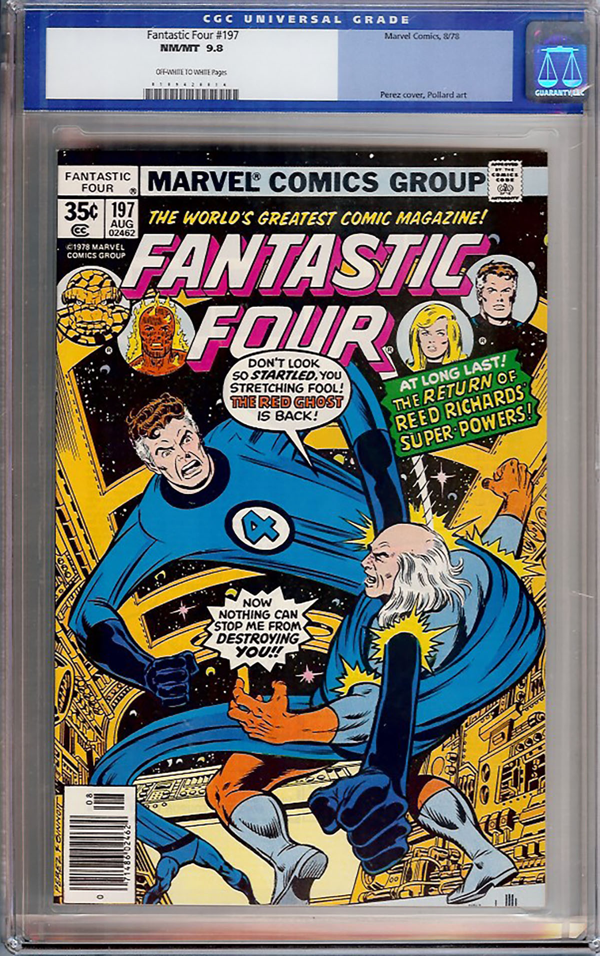 Fantastic Four #197 CGC 9.8 ow/w