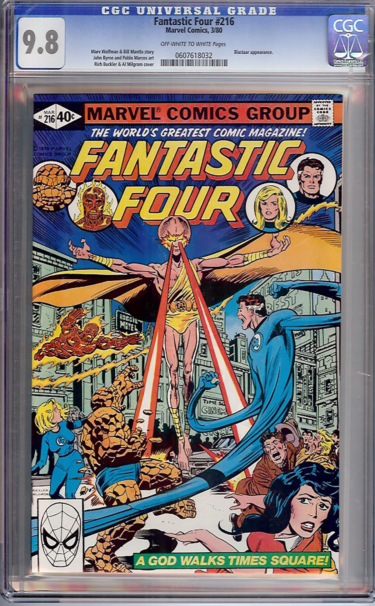 Fantastic Four #216 CGC 9.8 ow/w