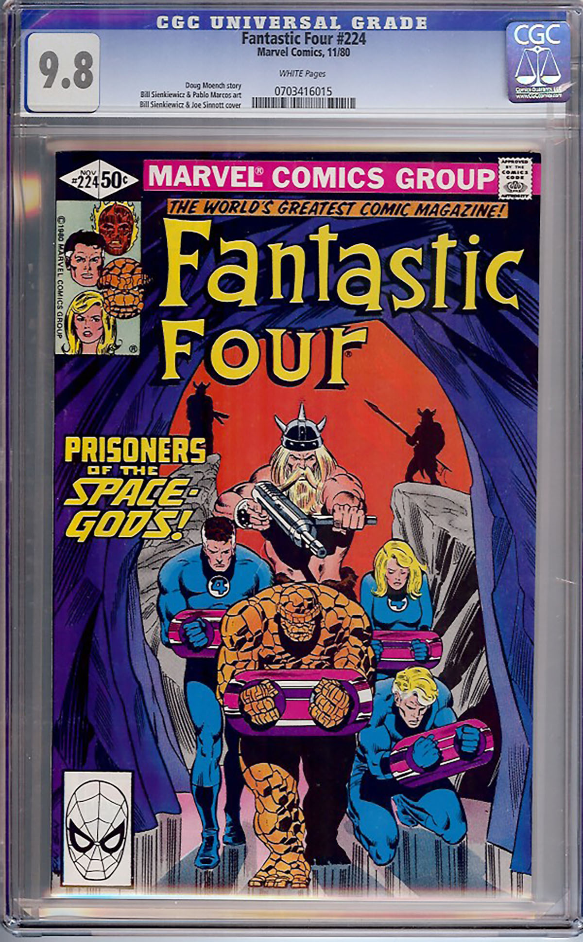 Fantastic Four #224 CGC 9.8 w