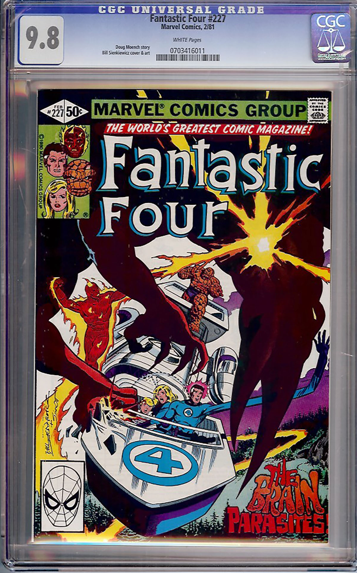 Fantastic Four #227 CGC 9.8 w