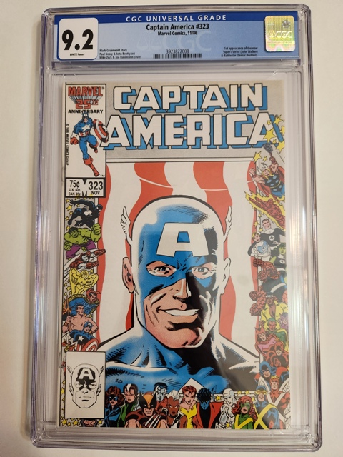 Captain America #323 CGC 9.2 w