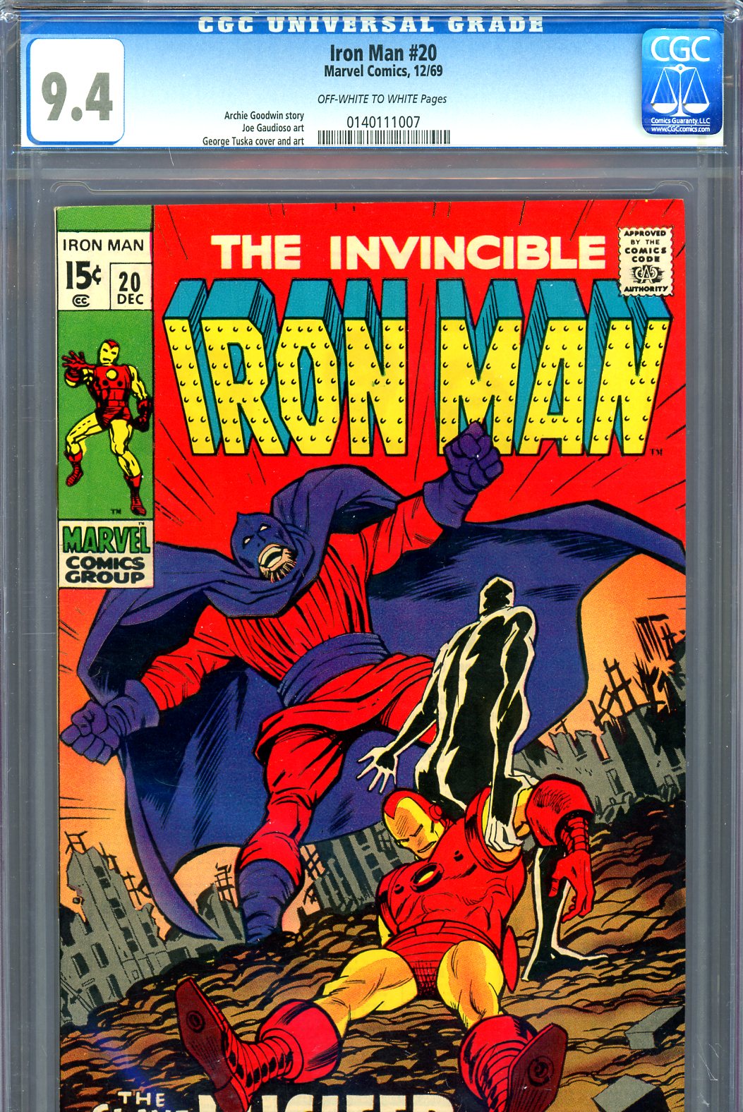 Iron Man #20 CGC 9.4 ow/w