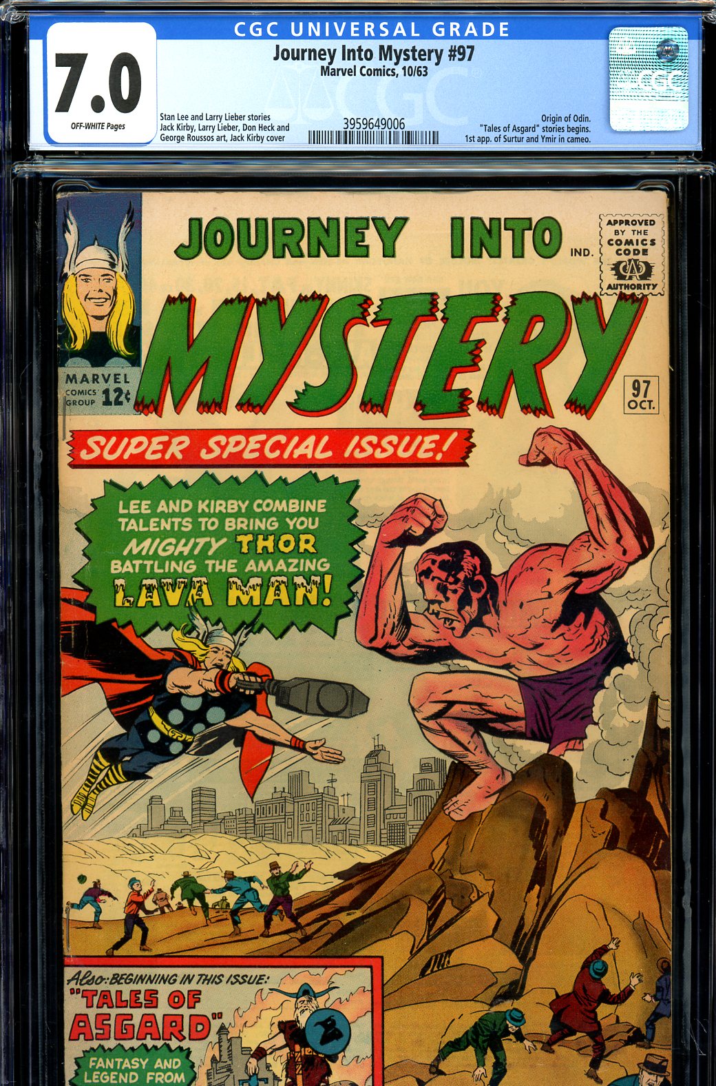 Journey Into Mystery #97 CGC 7.0 ow