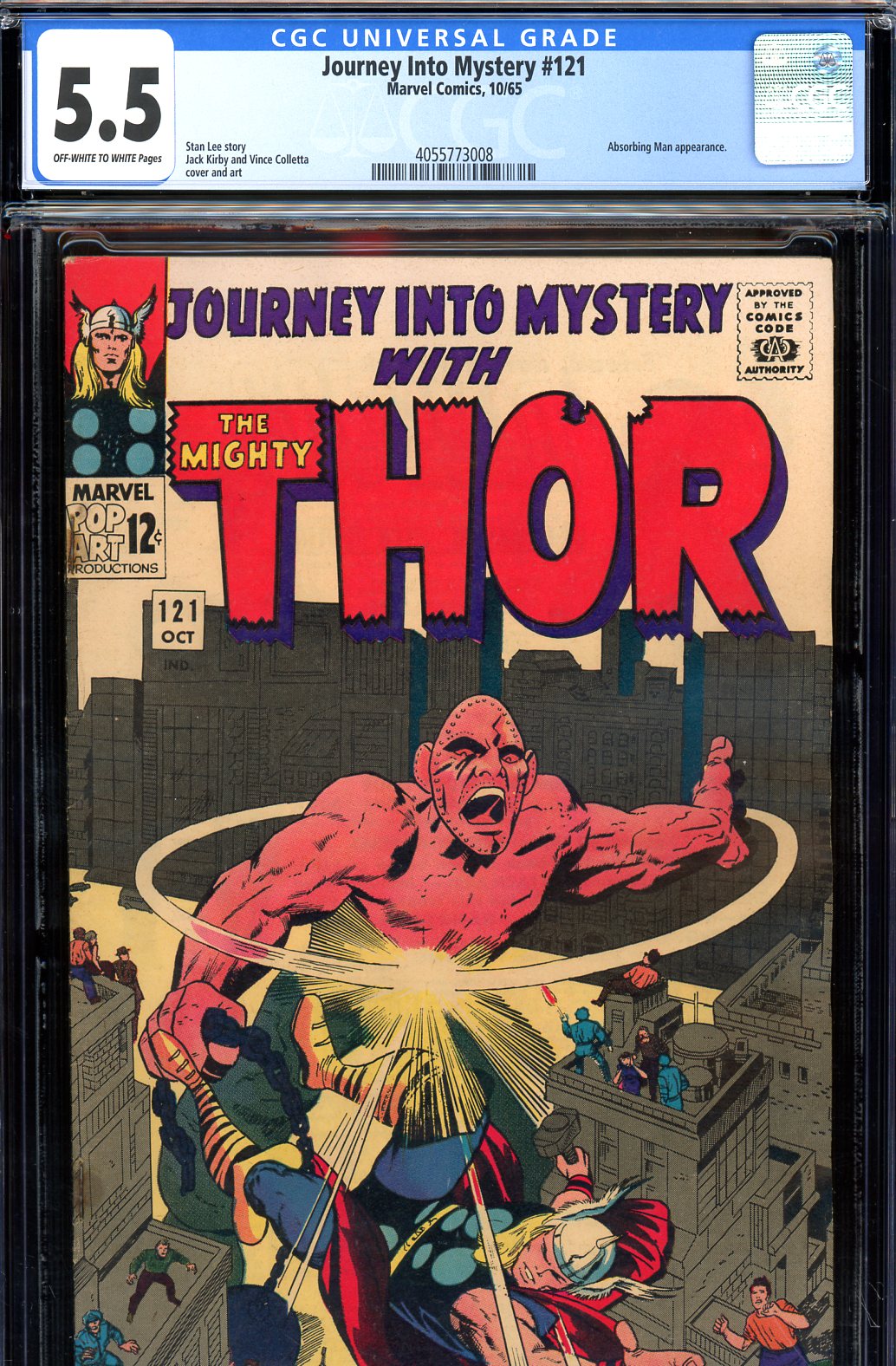 Journey Into Mystery #121 CGC 5.5 ow/w