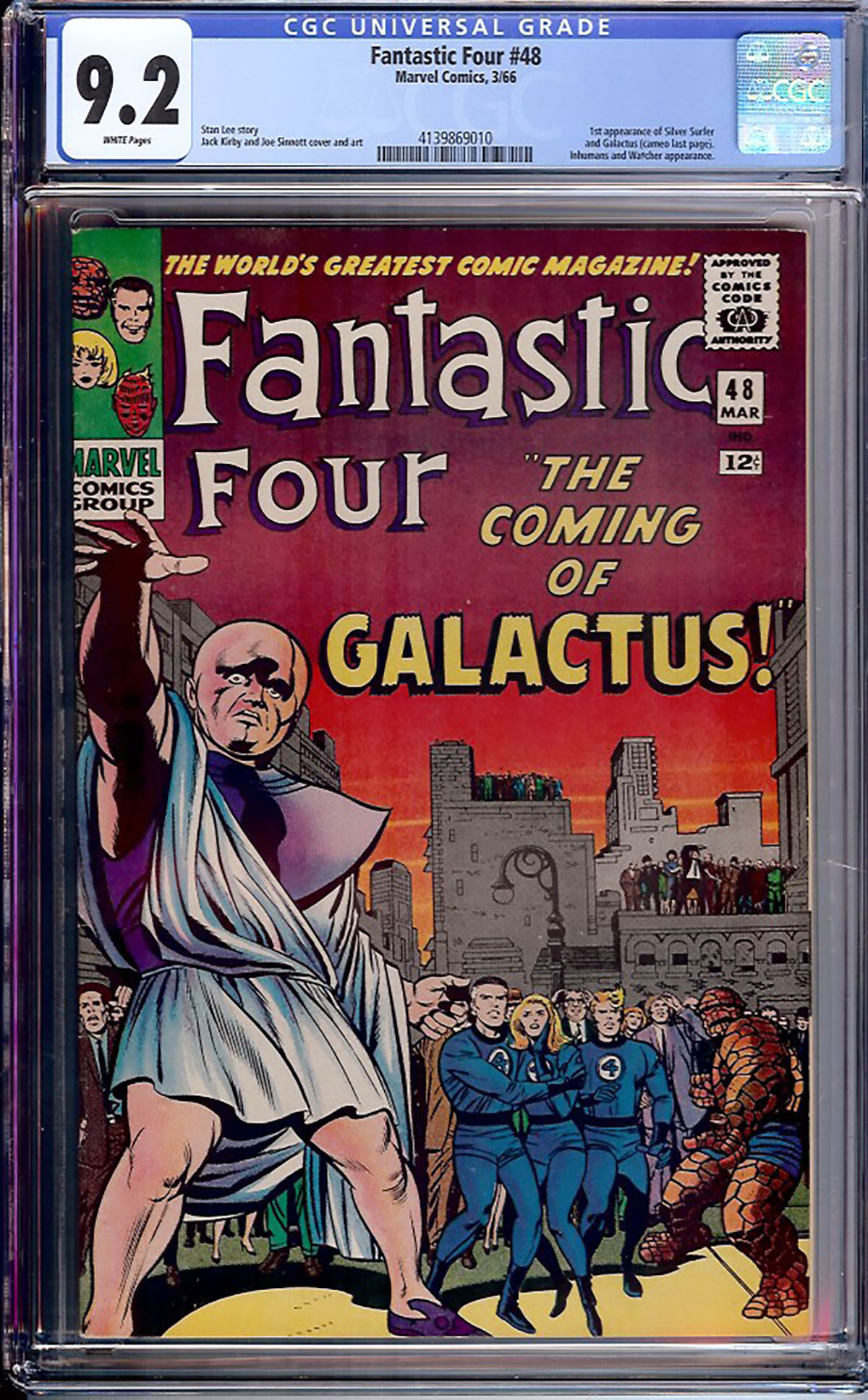 Fantastic Four #48 CGC 9.2 w