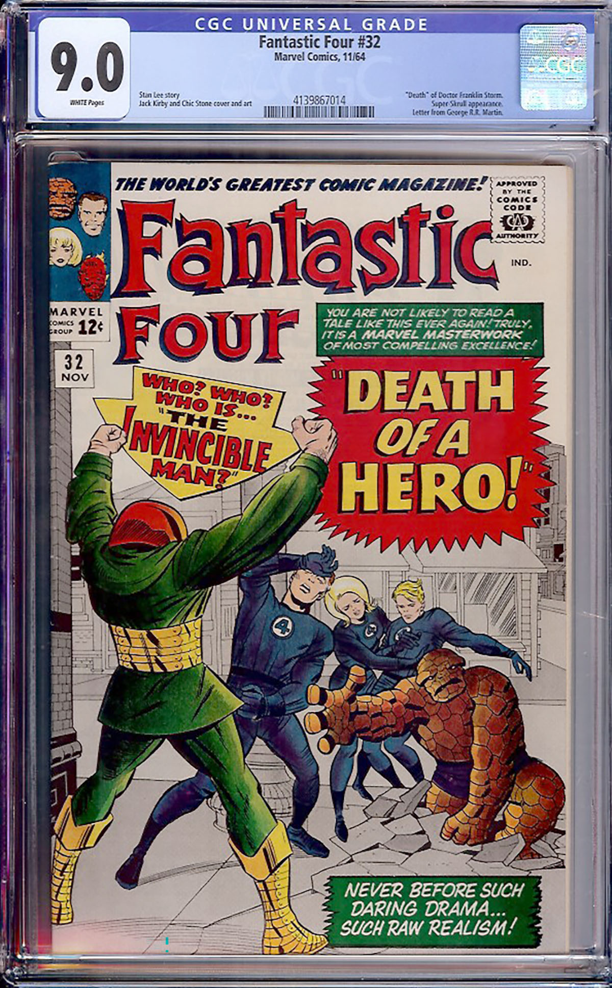 Fantastic Four #32 CGC 9.0 w