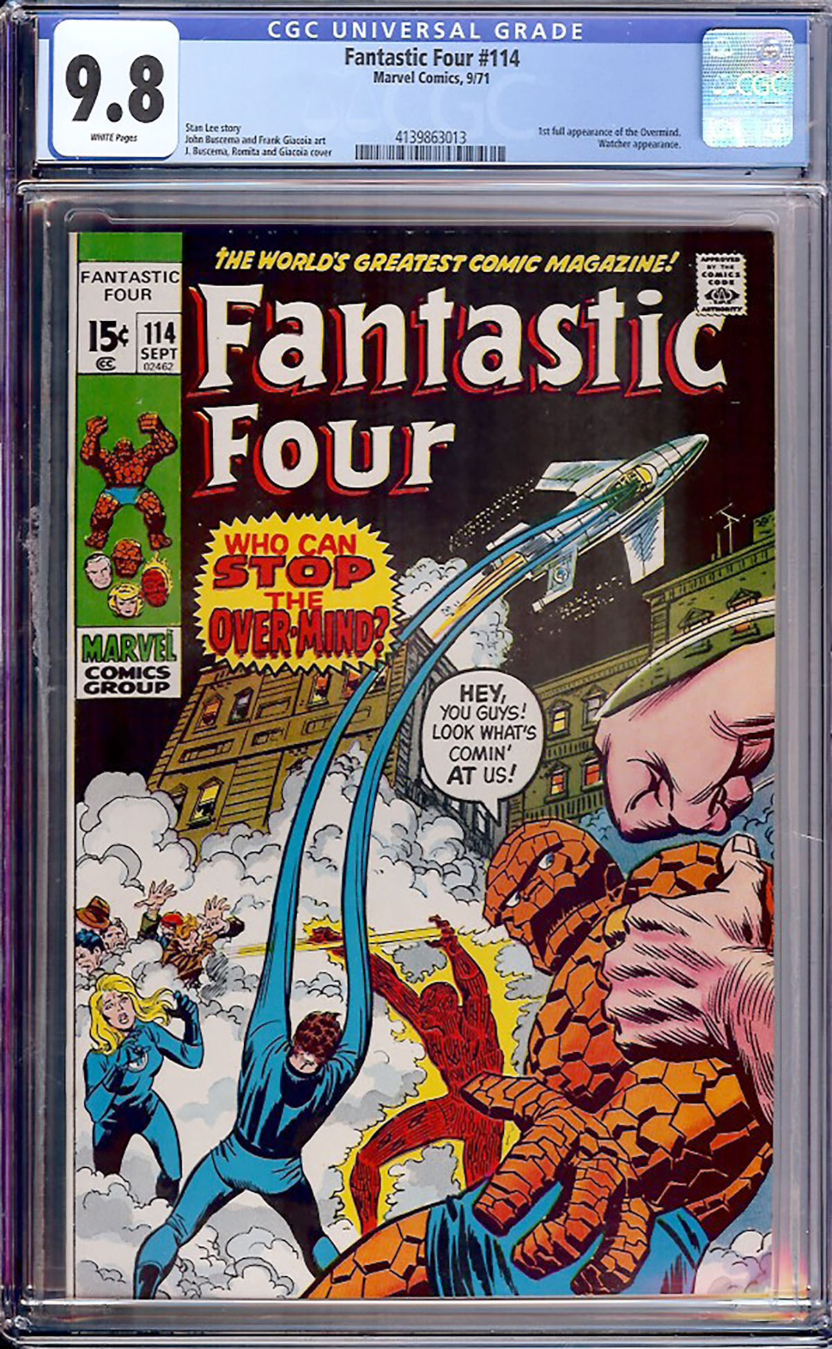 Fantastic Four #114 CGC 9.8 w