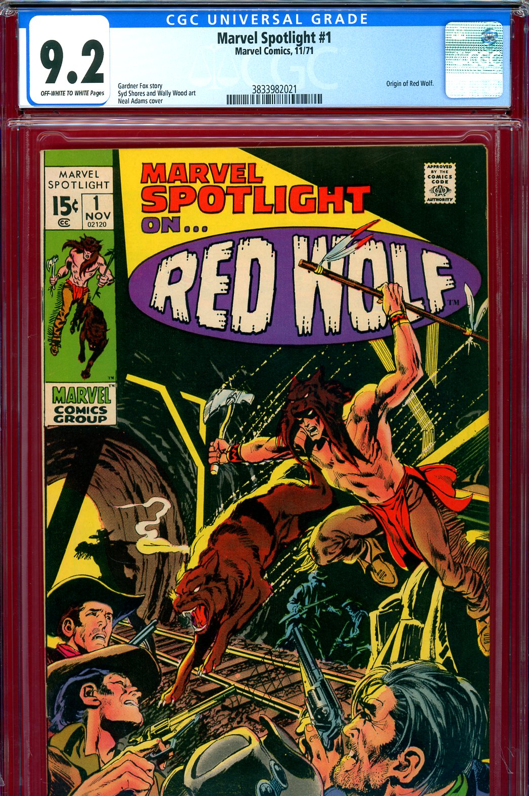 Marvel Spotlight #1 CGC 9.2 ow/w