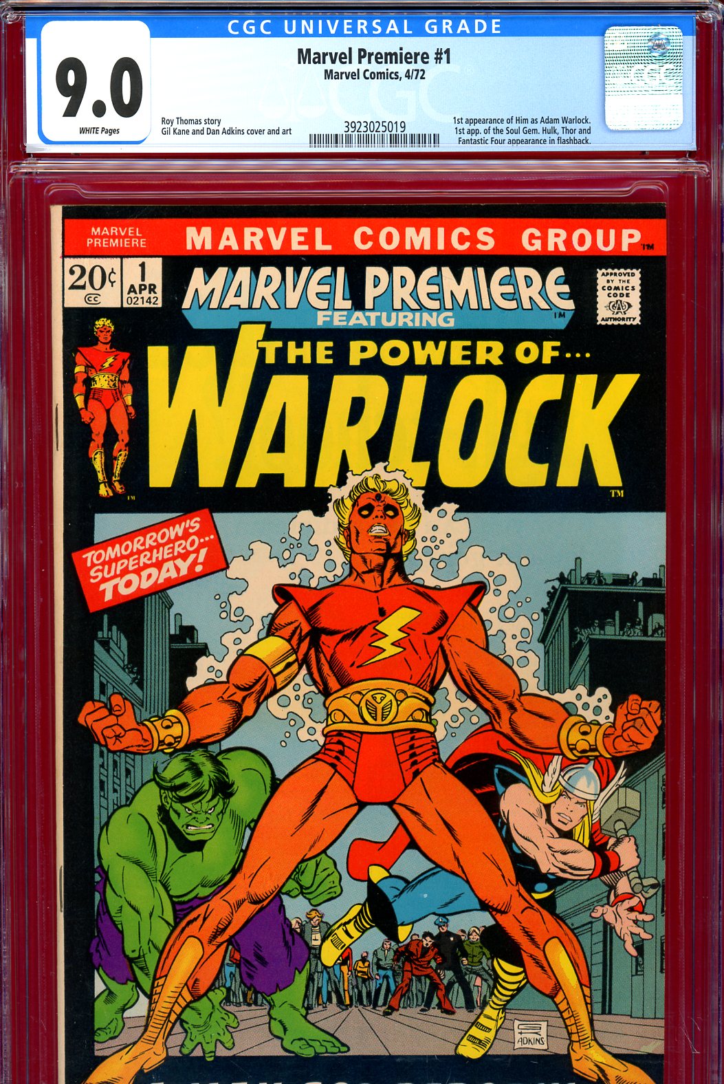 Marvel Premiere #1 CGC 9.0 w