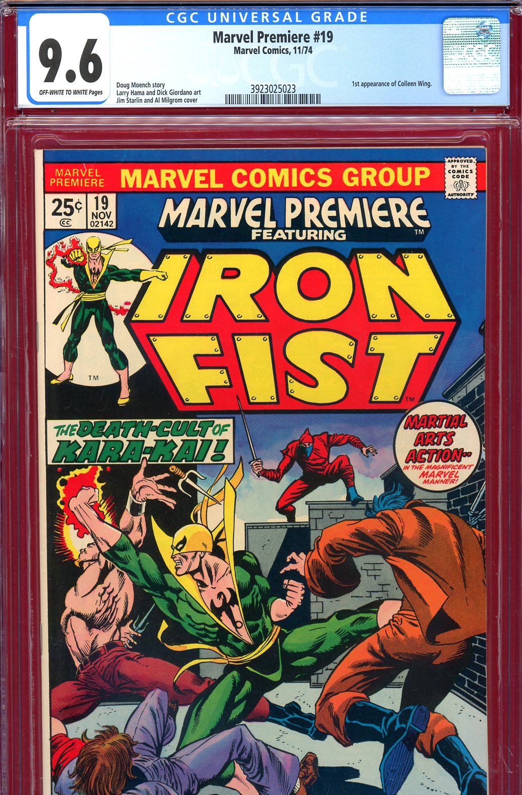 Marvel Premiere #19 CGC 9.6 ow/w