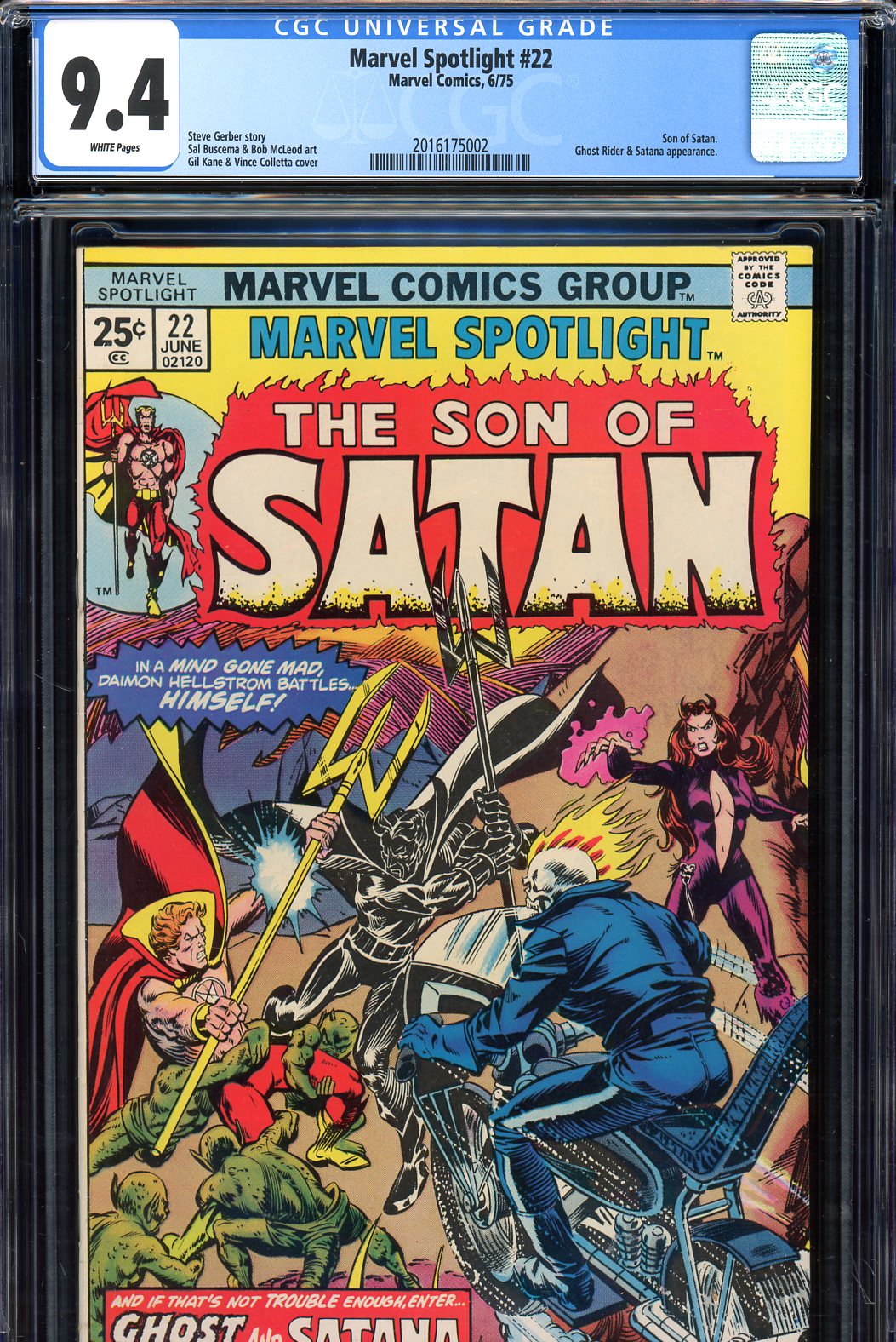 Marvel Spotlight #22 CGC 9.4 w