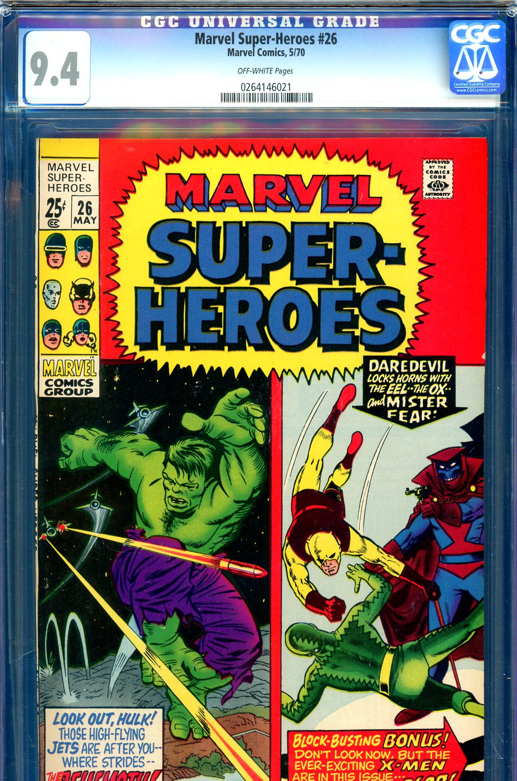 Marvel Super-Heroes #26 CGC 9.4 ow