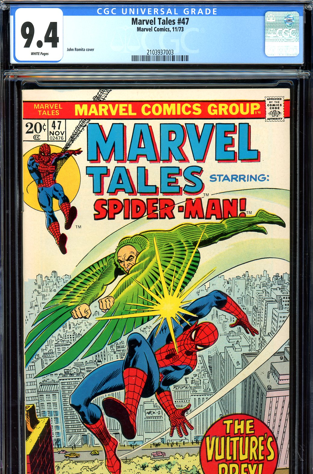 Marvel Tales #47 CGC 9.4 w