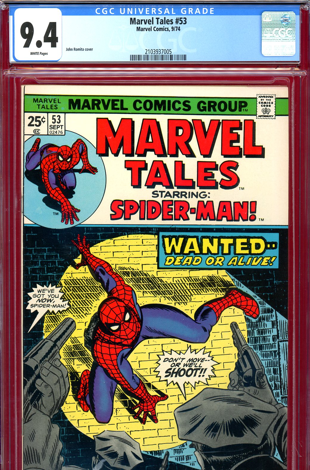 Marvel Tales #53 CGC 9.4 w