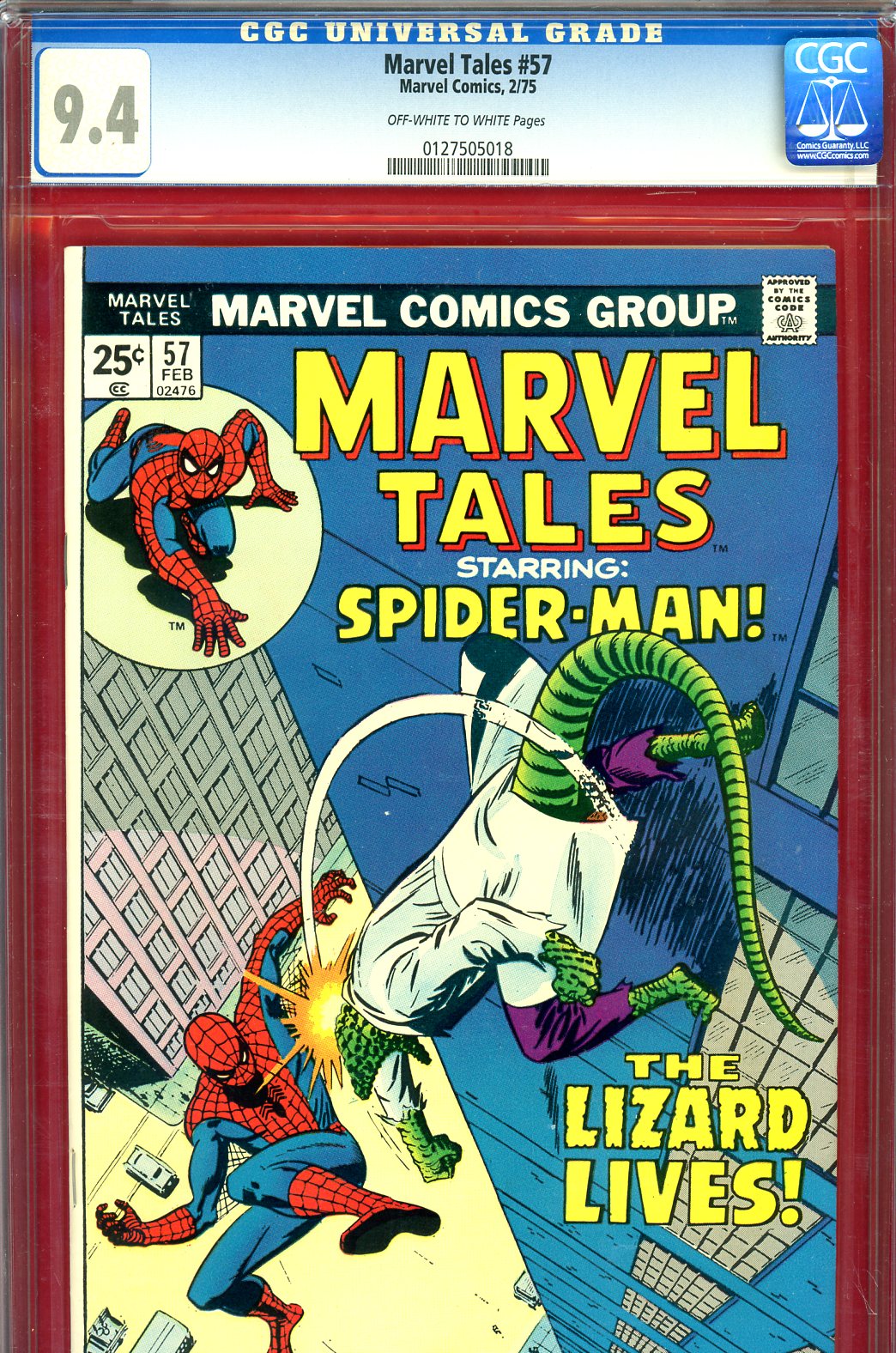 Marvel Tales #57 CGC 9.4 ow/w